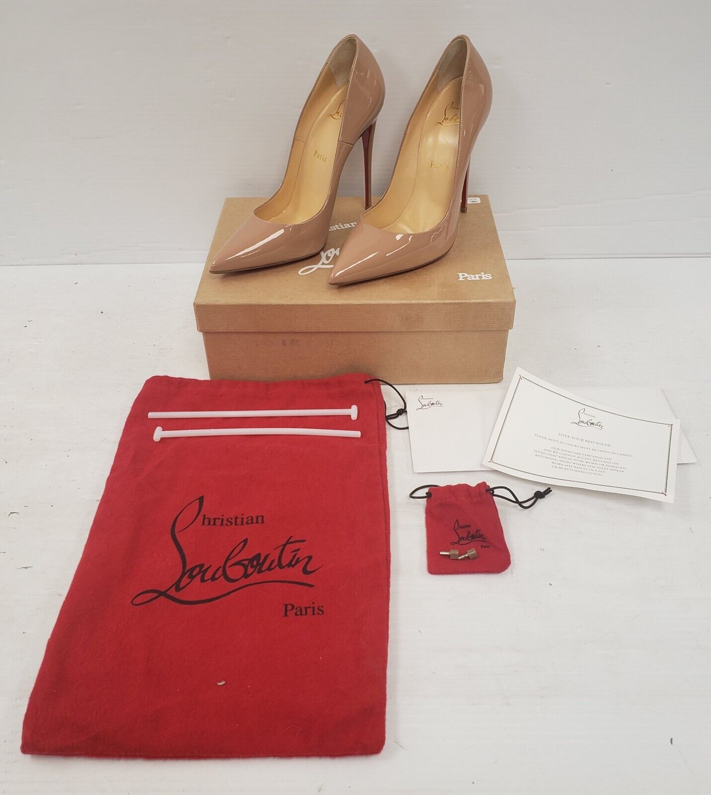 Christian Louboutin SO KATE 120mm Patent Leather Pumps - Women's Size 9 Luxury High Heels for Weddings, Parties & Special Occasions