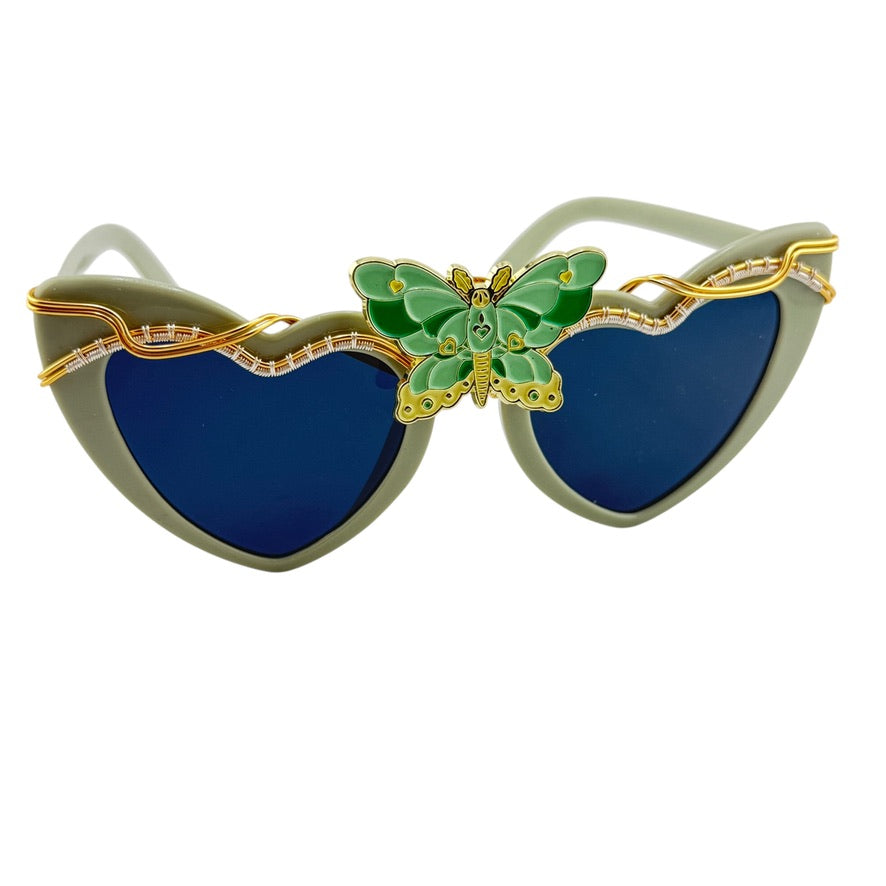 WINGS of the FOREST Spunclips™ - Unique Handmade Hair Accessories for Women, Boho Festival Hair Clips, Perfect for Weddings & Outdoor Adventures
