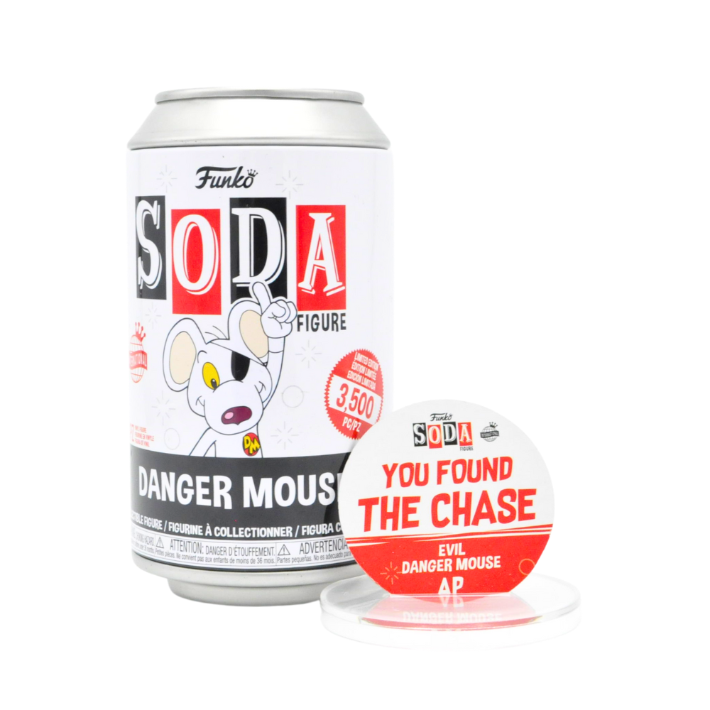 Funko Soda Artist Proof Danger Mouse (Evil, International) Chase - Limited Edition Collectible Vinyl Figure for Display & Pop Culture Enthusiasts - Perfect for Home Decor, Office Display, and Gift Giving