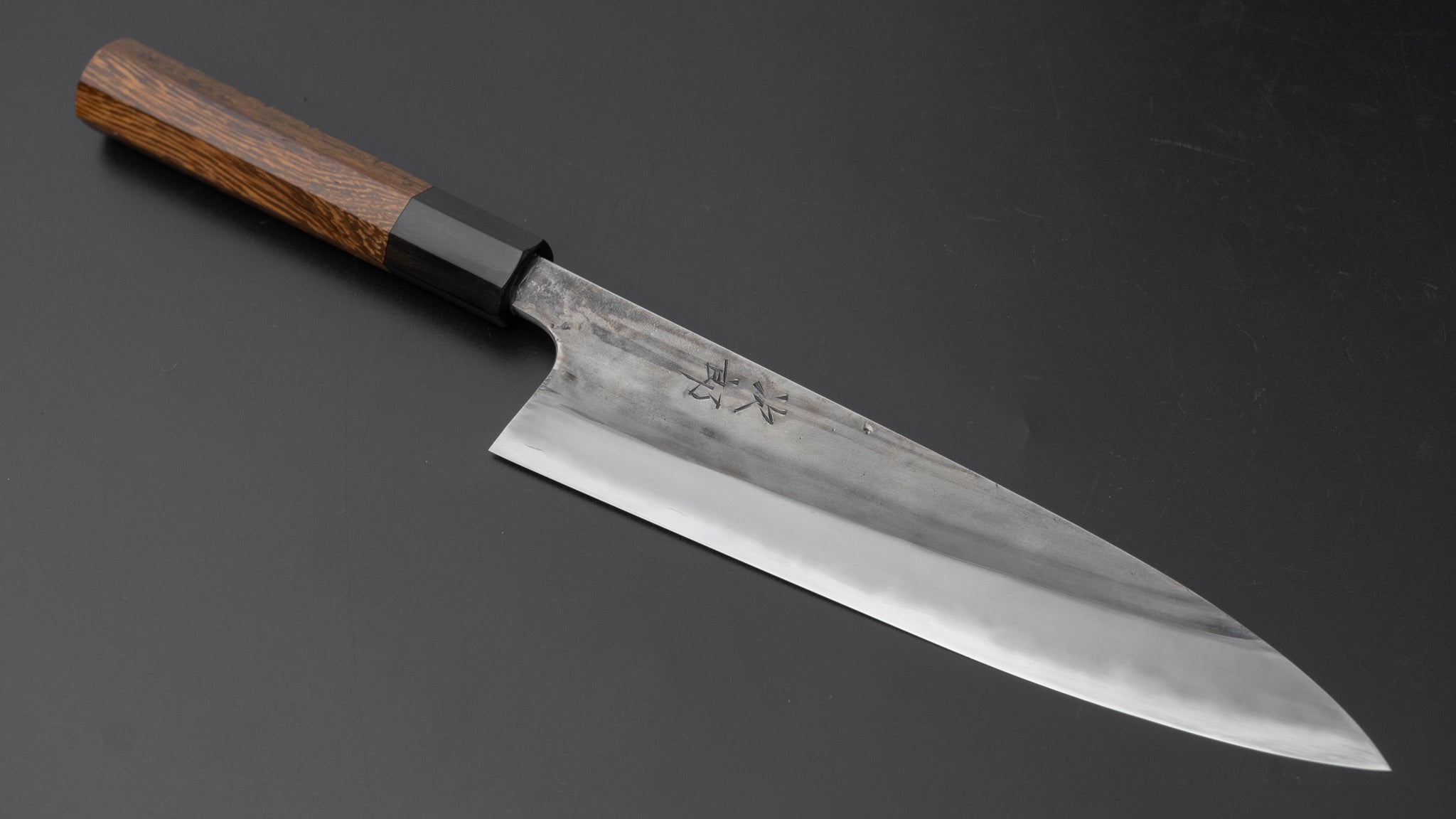 Jiro Tsuchime Petty Knife 180mm - Japanese High Carbon Steel Blade with Taihei Tagayasan Handle (#532) - Perfect for Slicing, Dicing & Precision Kitchen Tasks