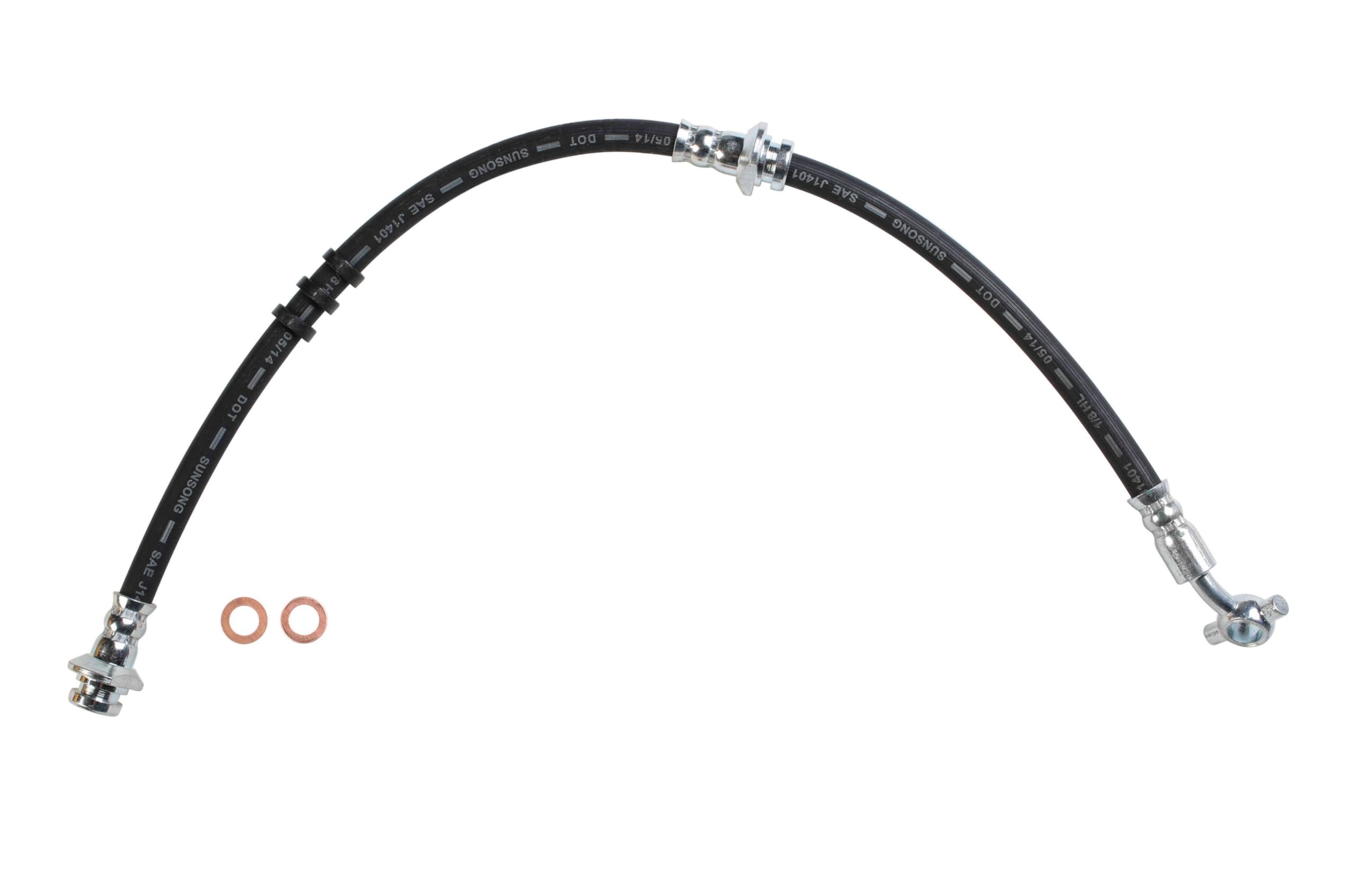 Sunsong 2203978 Brake Hydraulic Hose Replacement - High Performance Brake Line for Cars, Trucks & SUVs - Perfect for DIY Auto Repair & Maintenance