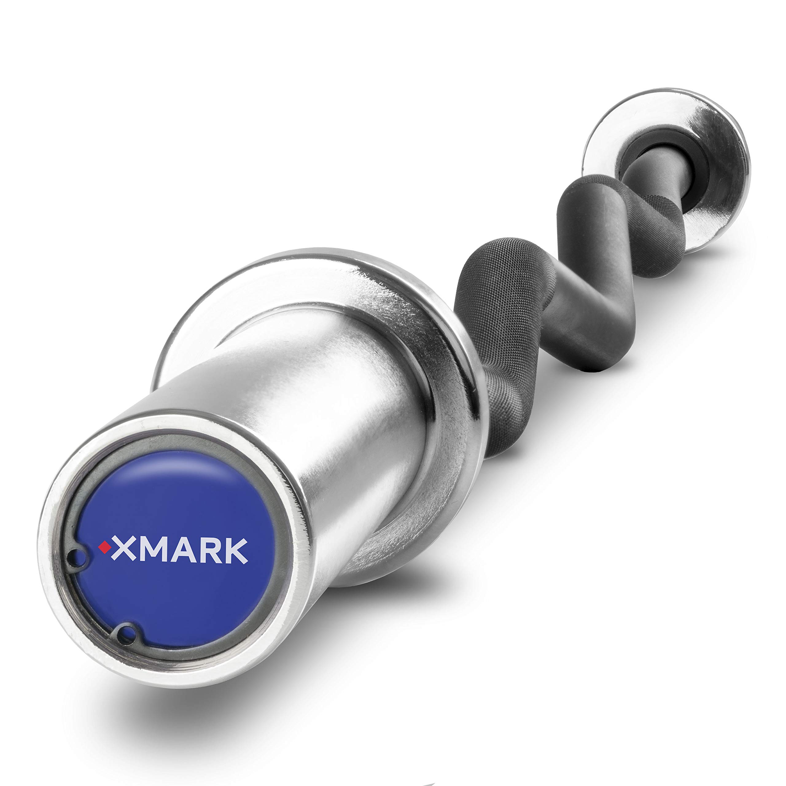 XMark EZ Curl Bar & Olympic Weight Set with Plates - Premium Home Gym Equipment for Strength Training & Muscle Building