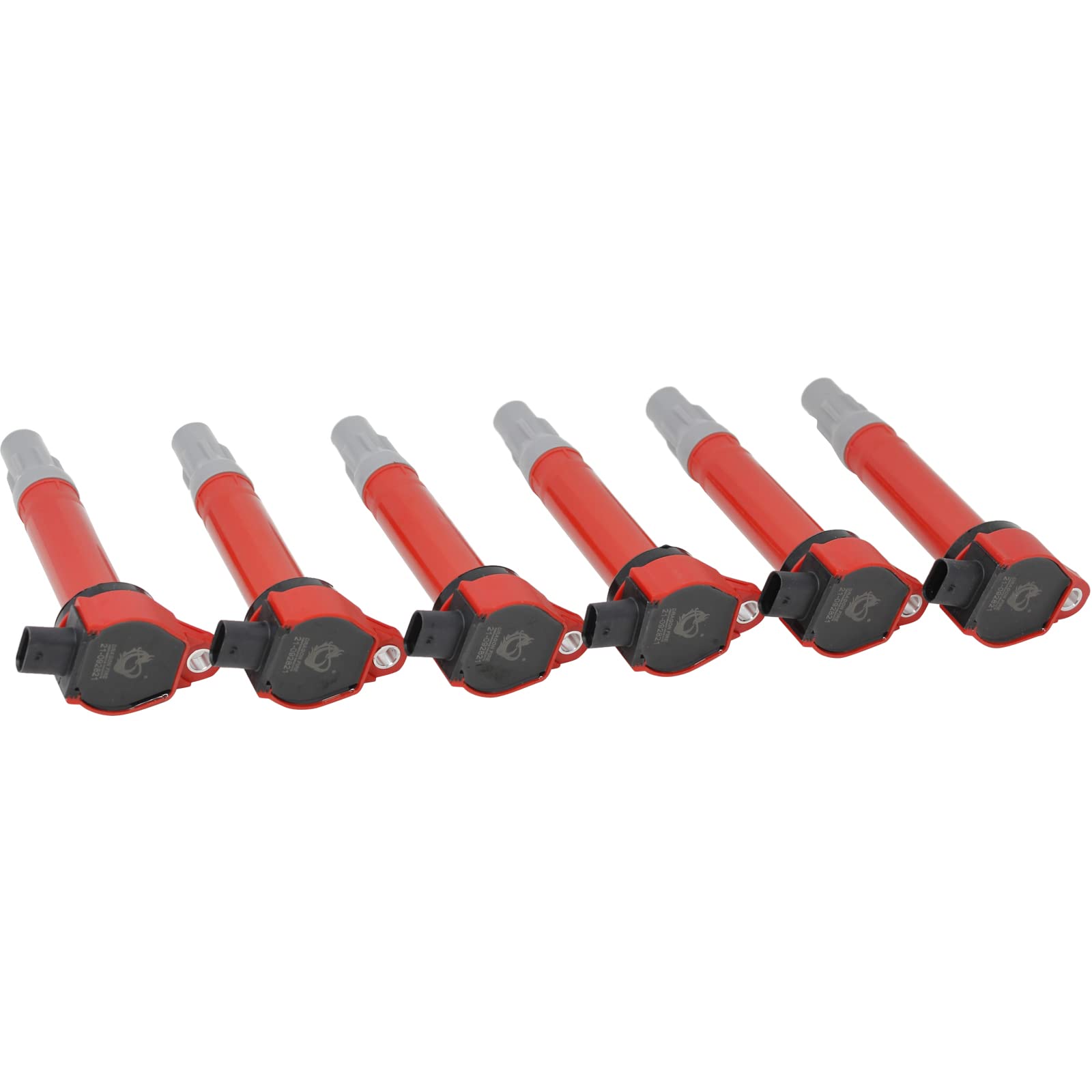 DRAGON FIRE PERFORMANCE 6pc Ignition Coil Power Pack Kit - Compatible with Dodge Chrysler 300 Magnum Charger Sebring Stratus 2.5L 2.7L 3.5L V6 - OEM Fit GN10310 4606869AA C502-DFx6 - Perfect for Engine Performance Upgrades & Smooth Acceleration