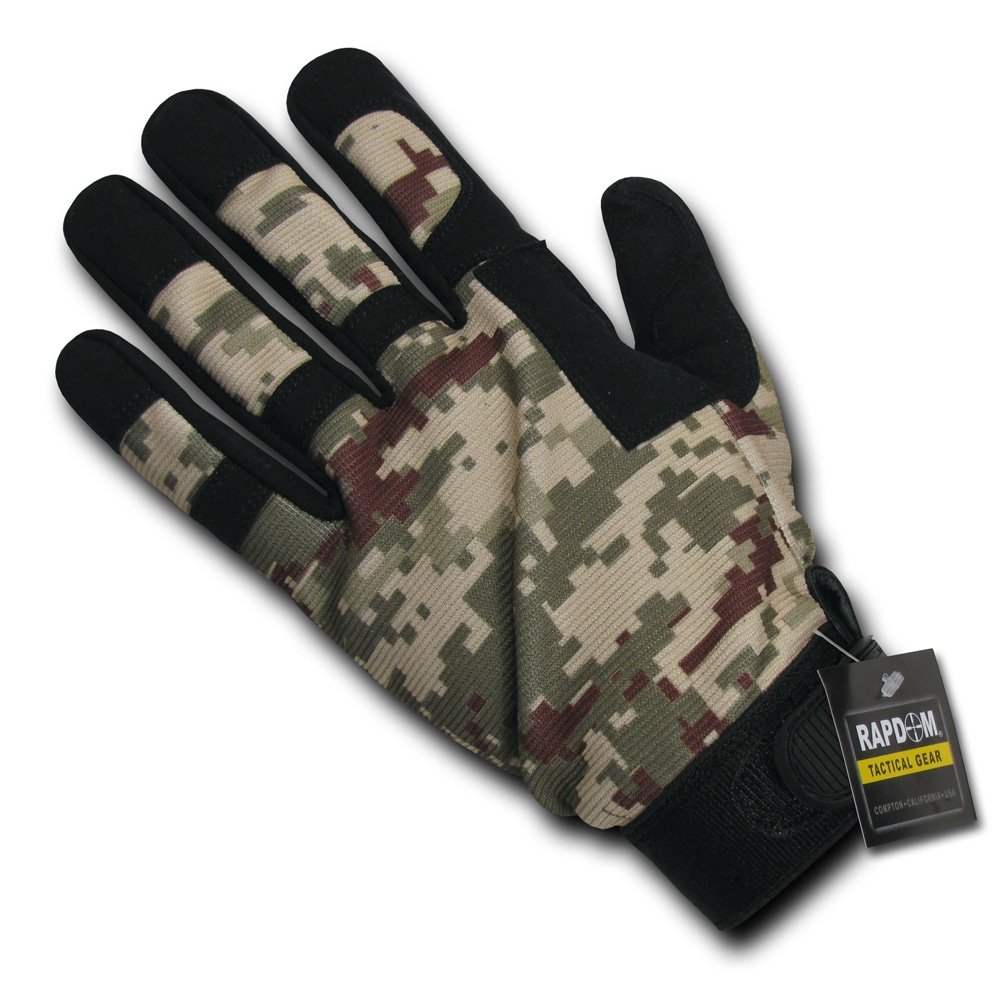 Rapdom Tactical Digital Camo Gloves - Military Grade Shooting Gloves for Hunting, Airsoft & Outdoor Activities