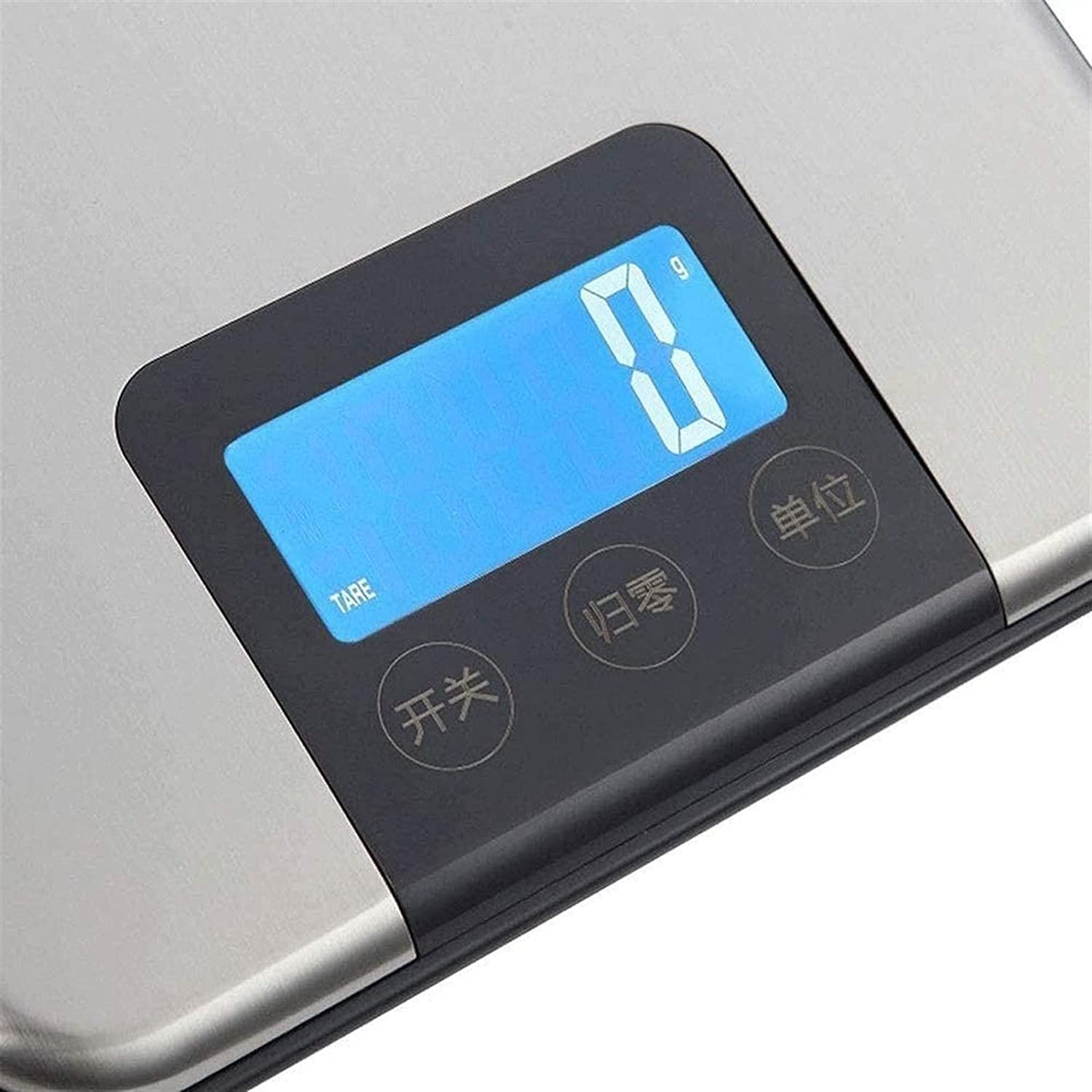 22lb Digital Food Scale with 1g/0.1oz Precision - Stainless Steel Kitchen Scale for Cooking, Baking, Meal Prep & Portion Control | Measures in Grams & Ounces