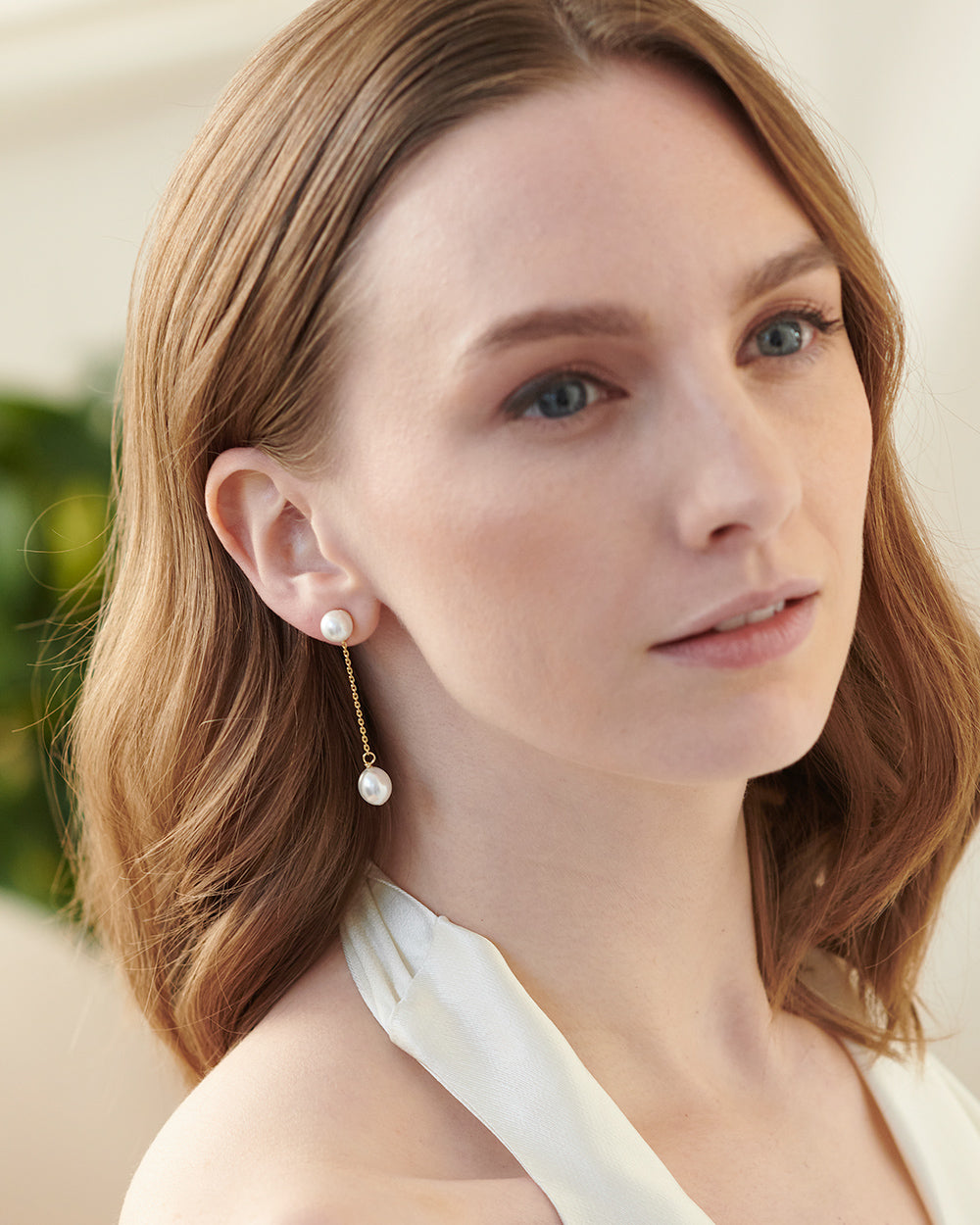 Maggie Pearl Earrings for Women - Elegant Freshwater Pearl Stud Earrings - Perfect for Weddings, Parties & Everyday Wear