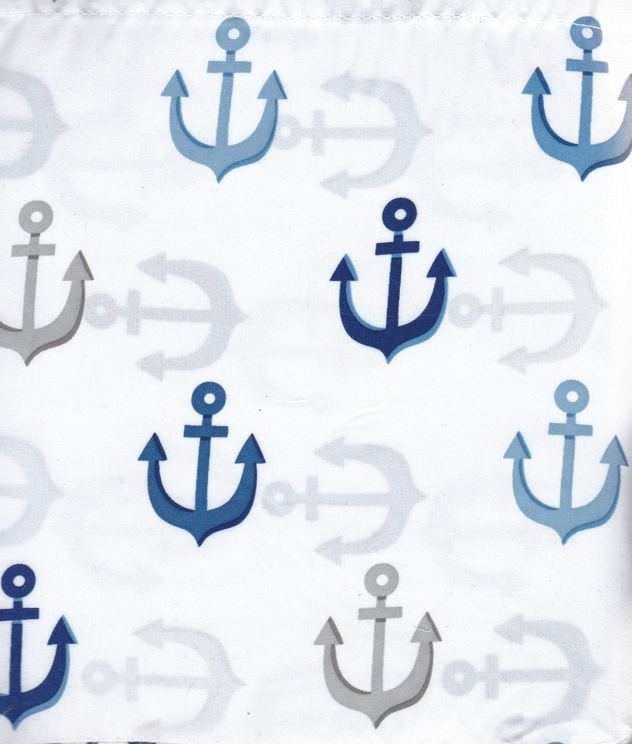 Pillowfort Anchors Sheet Set - Full Size Soft Breathable Bed Sheets for Kids & Teens - Perfect for Bedrooms, Dorms, and Sleepovers