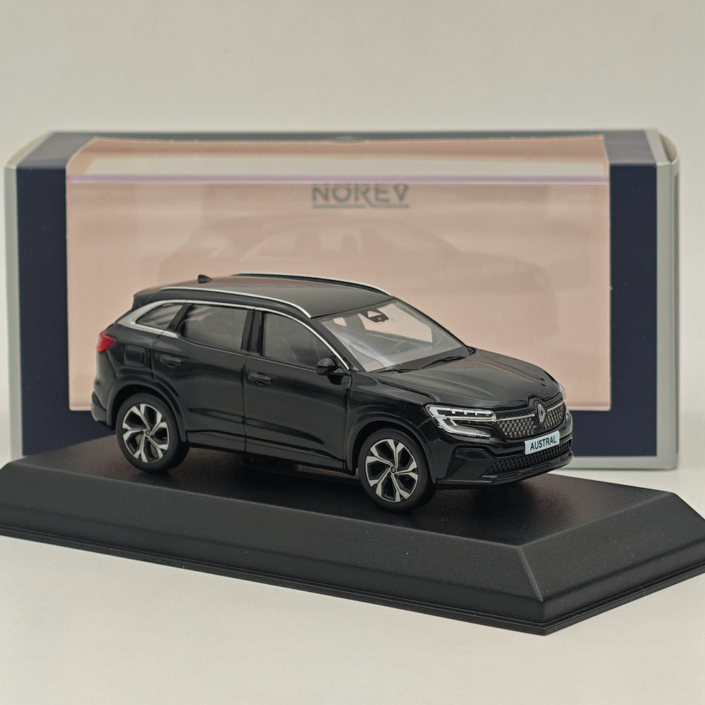 1/43 Scale Norev Renault Austral E-Tech Full Hybrid Diecast Model Car - Limited Edition Black - Collectible Vehicle for Display & Gifts