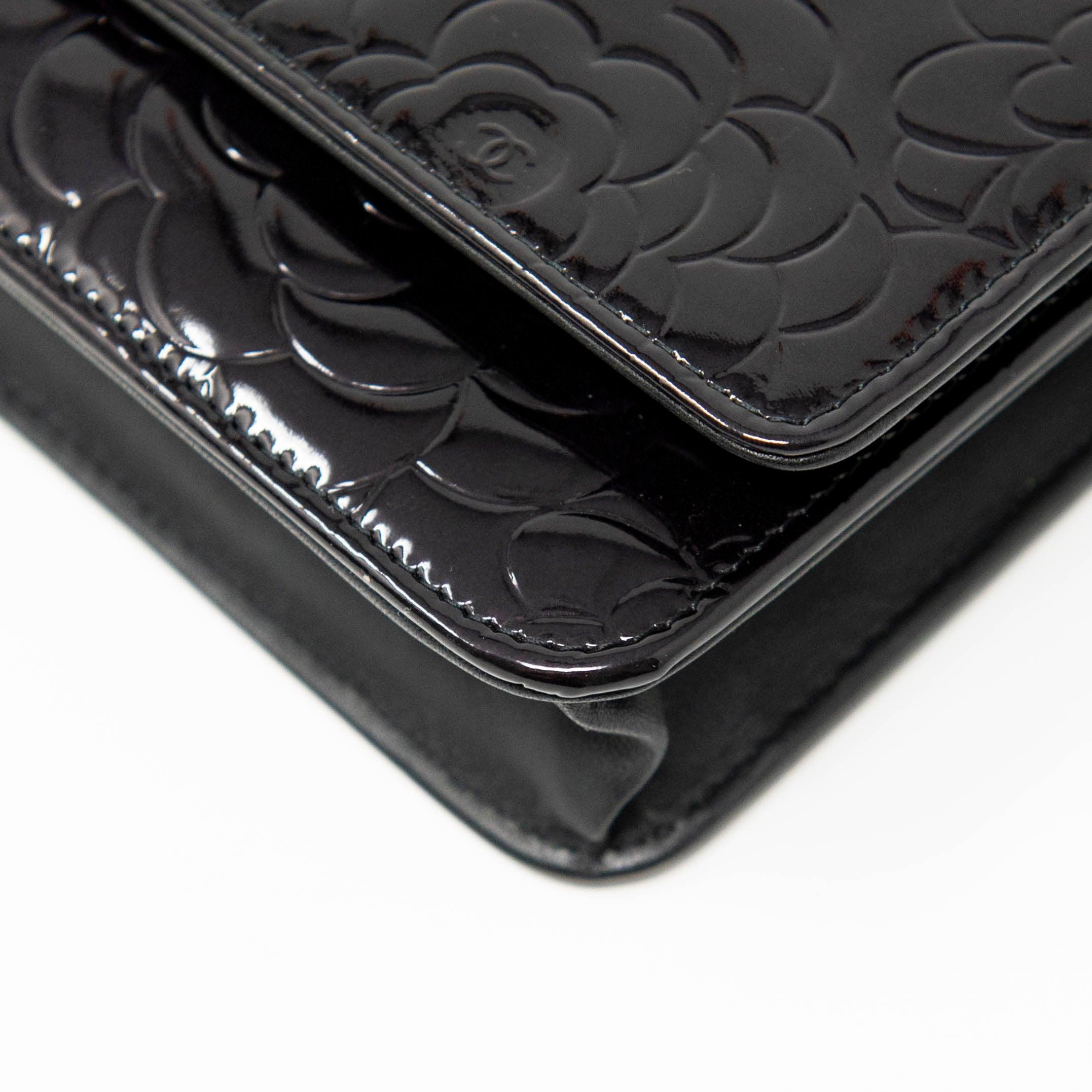 Chanel Black Camellia Wallet On Chain Crossbody Bag - Luxury Designer WOC for Women | Perfect for Evening Parties, Date Nights & Special Occasions