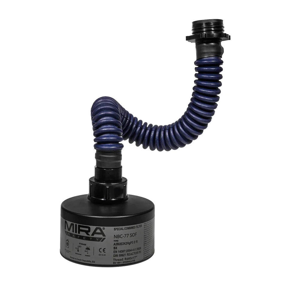 Mira Safety MD-1 Gas Mask - NIOSH Certified for CBRN Protection - Ideal for Emergency Preparedness, Industrial Safety & Survival Gear