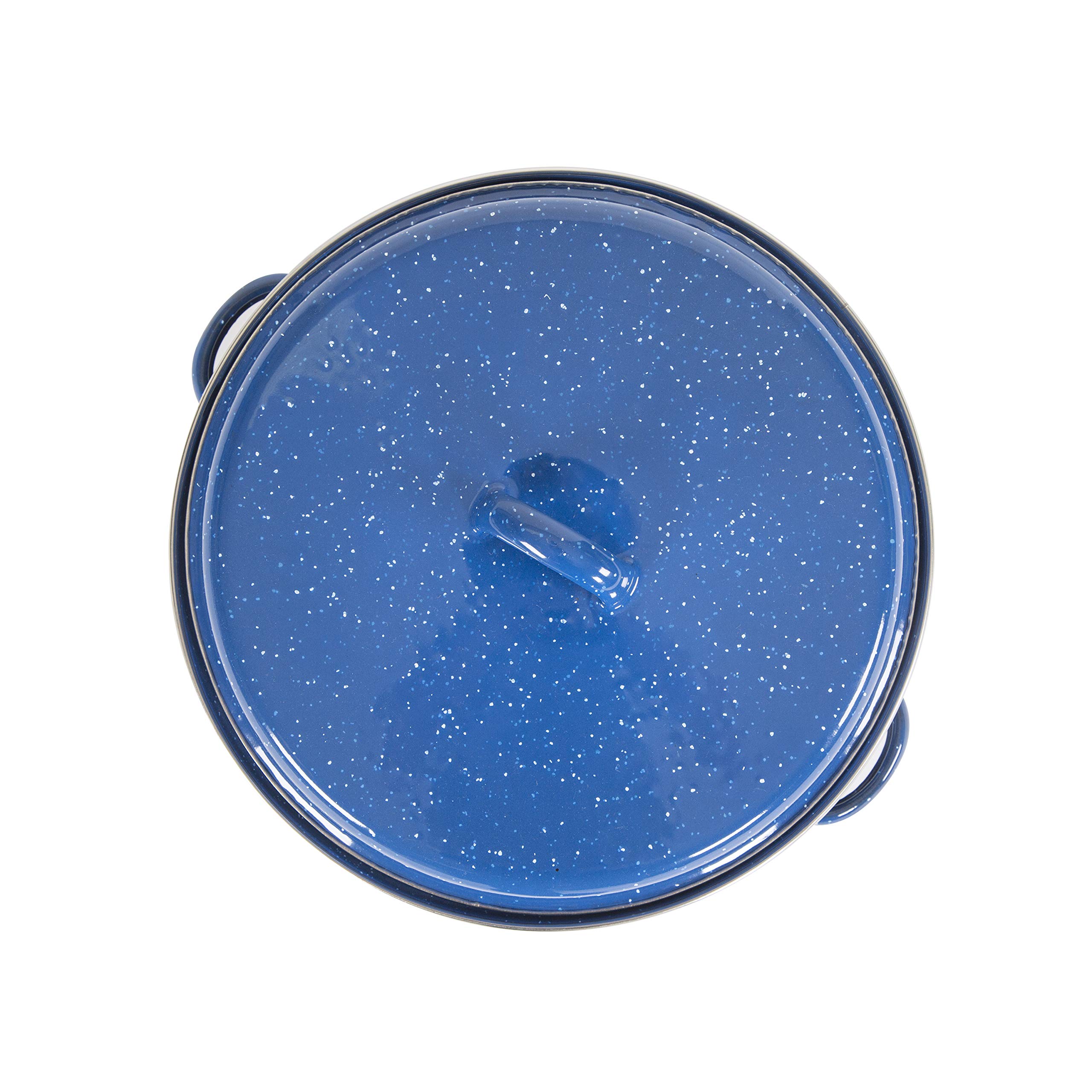 Stansport Enamel Camping Cook Pot - Durable Outdoor Cooking Pot for Camping, Hiking & Backpacking - Perfect for Boiling Water, Cooking Meals & Outdoor Adventures