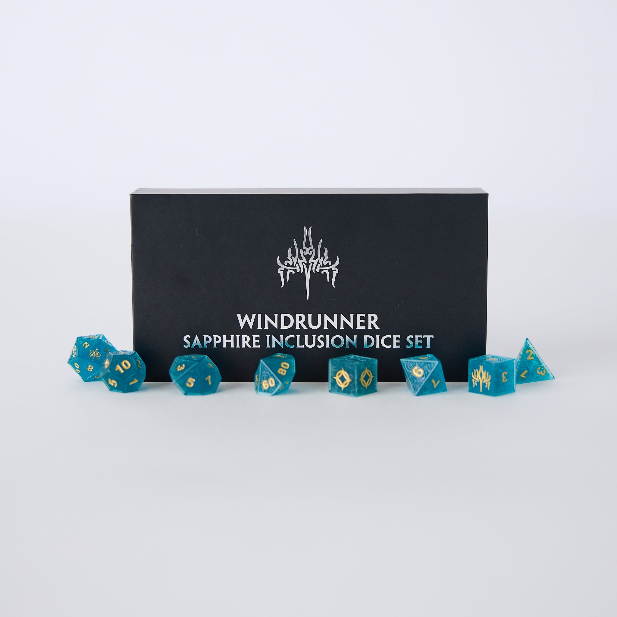 Premium Windrunner Dice Set for D&D, RPG & Tabletop Games - 7-Piece Polyhedral Dice with Elegant Design - Perfect for Dungeons & Dragons, Pathfinder & MTG Players