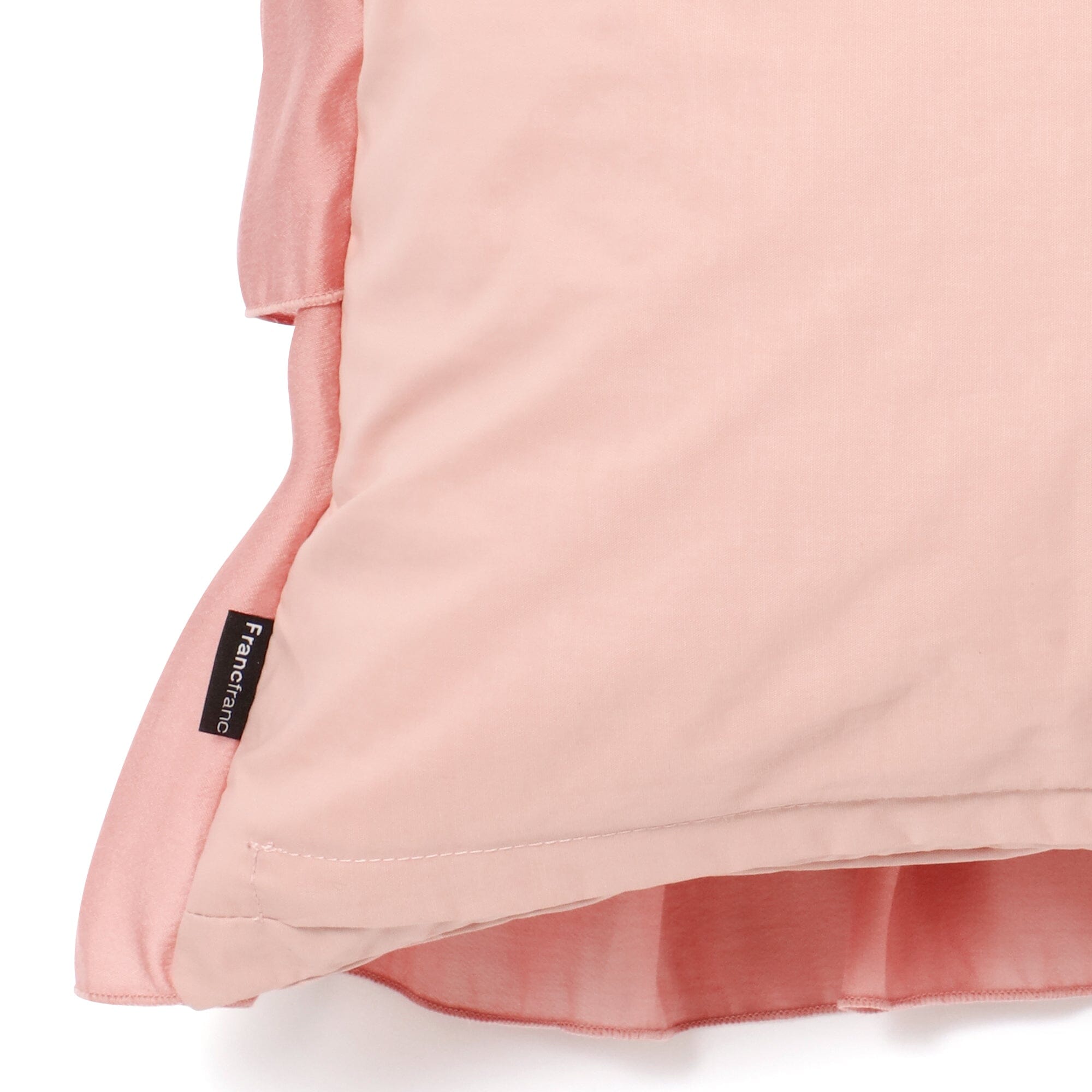 Elegant Pink Chiffon Frill Cushion Cover 18x18 Inches - Soft Decorative Pillow Case for Living Room, Bedroom, Sofa & Home Decor