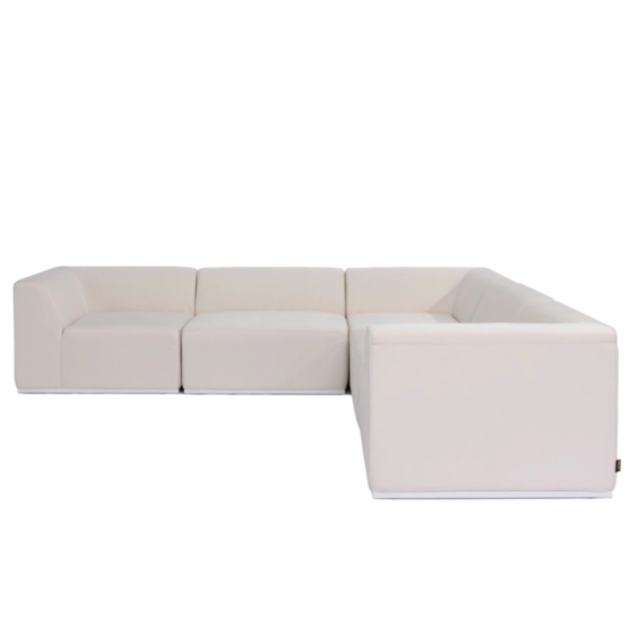Blinde Design Relax Modular 5 L Sectional Sofa - Modern L-Shaped Couch for Living Room, Family Room & Office - Comfortable Fabric Sectional with Reversible Chaise