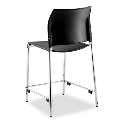 NPS Cafetorium Bar Height Stool - Heavy Duty 500lb Weight Capacity, 31 Inch Seat Height - Perfect for Home Bars, Kitchen Islands & Commercial Use