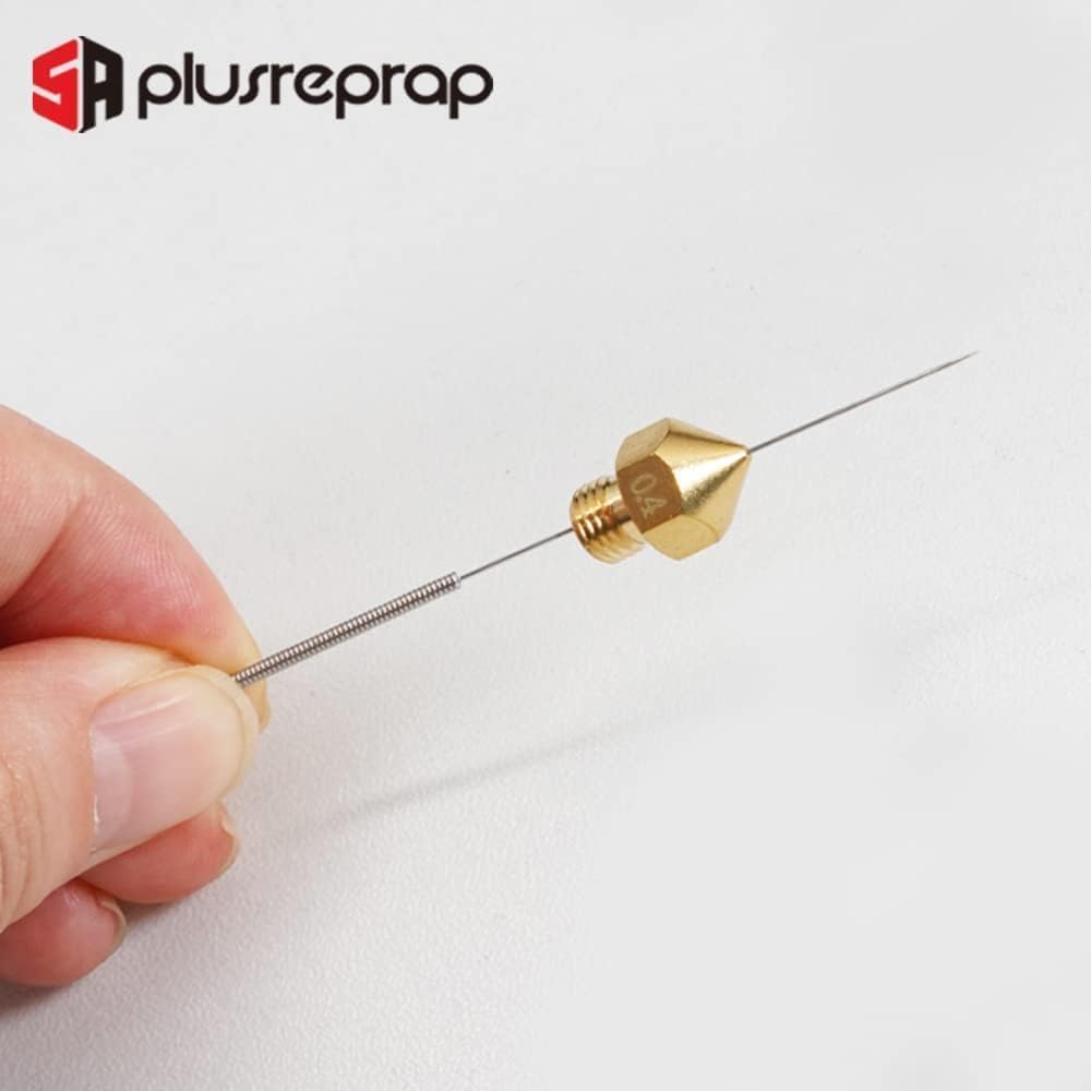 3D Printer Nozzle Cleaning Kit - 20-Pack 0.4mm Stainless Steel Nozzle Cleaner Needles for Creality Ender 3, K1, MK8, V6 Printers | Anti-Clogging, Durable & Easy to Use | Perfect for 3D Printing Maintenance and Repair by 5APLUSREPRAP