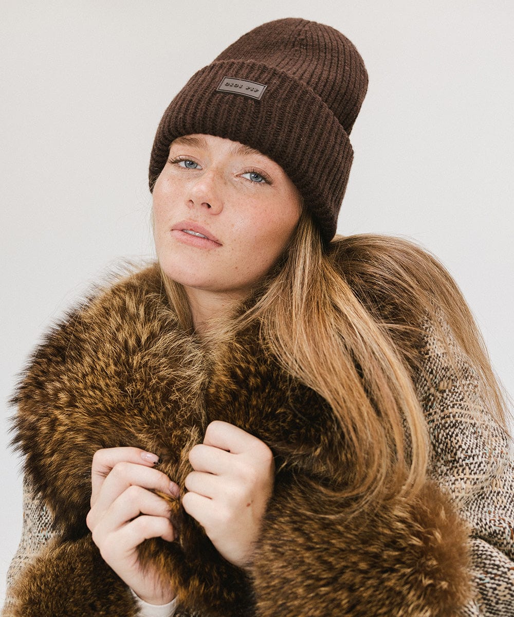 Gigi Merino Wool Beanie Hat for Women - Soft & Warm Winter Knit Cap - Perfect for Skiing, Hiking & Outdoor Activities