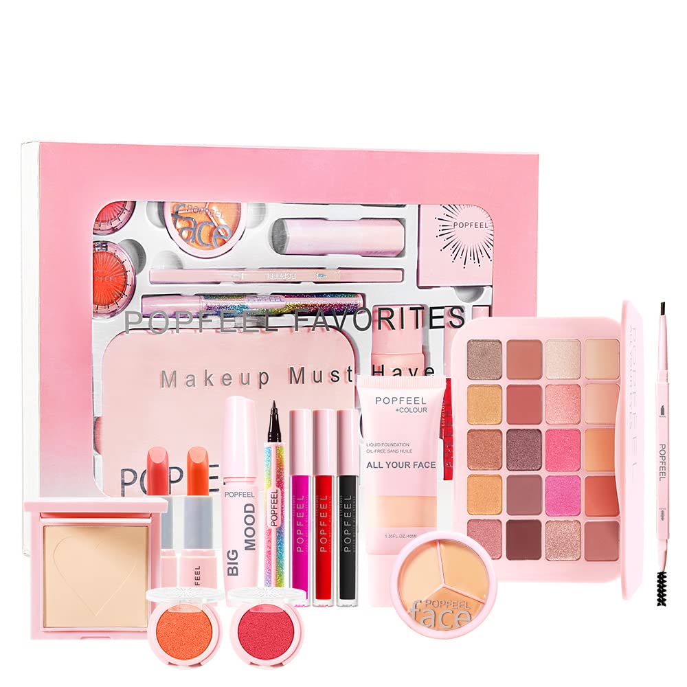 5-in-1 Lipstick Makeup Kit for Women - Complete Cosmetic Gift Set with Eyeshadow, Lip Gloss & Brushes | Perfect for Daily Use, Parties & Special Occasions