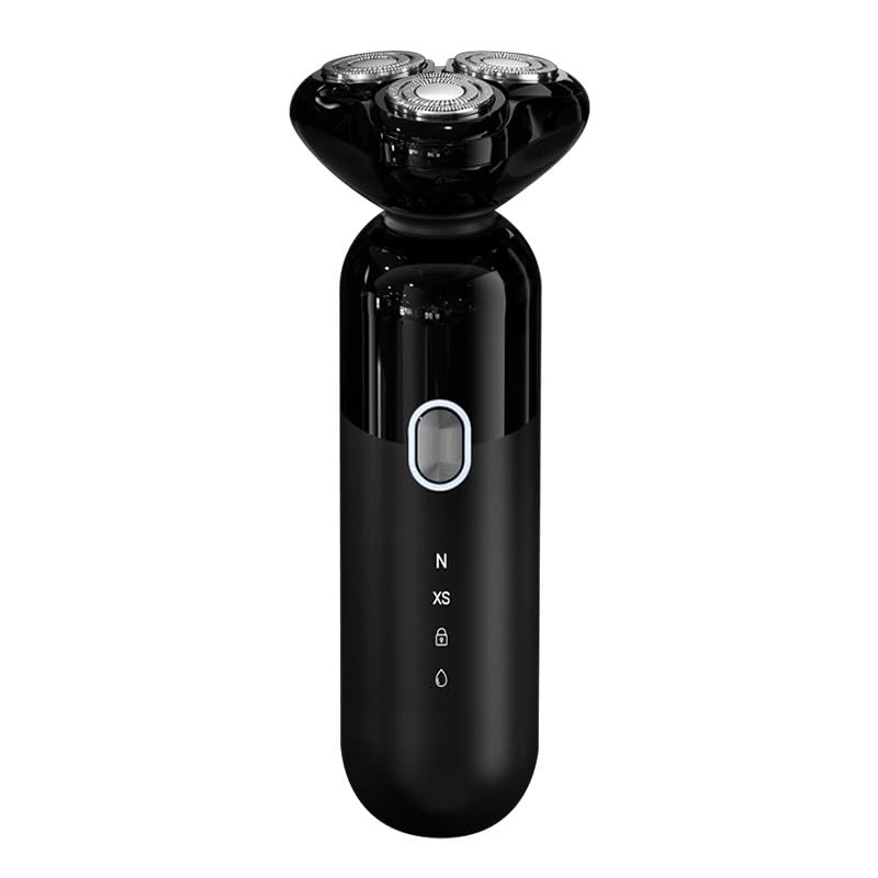 Men's Electric Head Shaver - IPX7 Waterproof Wet/Dry Beard Trimmer with Rechargeable Battery & Magnetic Cutter - Perfect for Travel, Gym, and Daily Grooming Routine