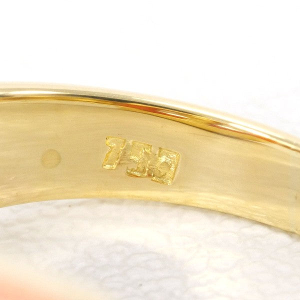 18K Yellow Gold & White Gold Coral Diamond Ring for Women - Elegant Handmade Jewelry for Engagement, Wedding, Anniversary & Special Occasions