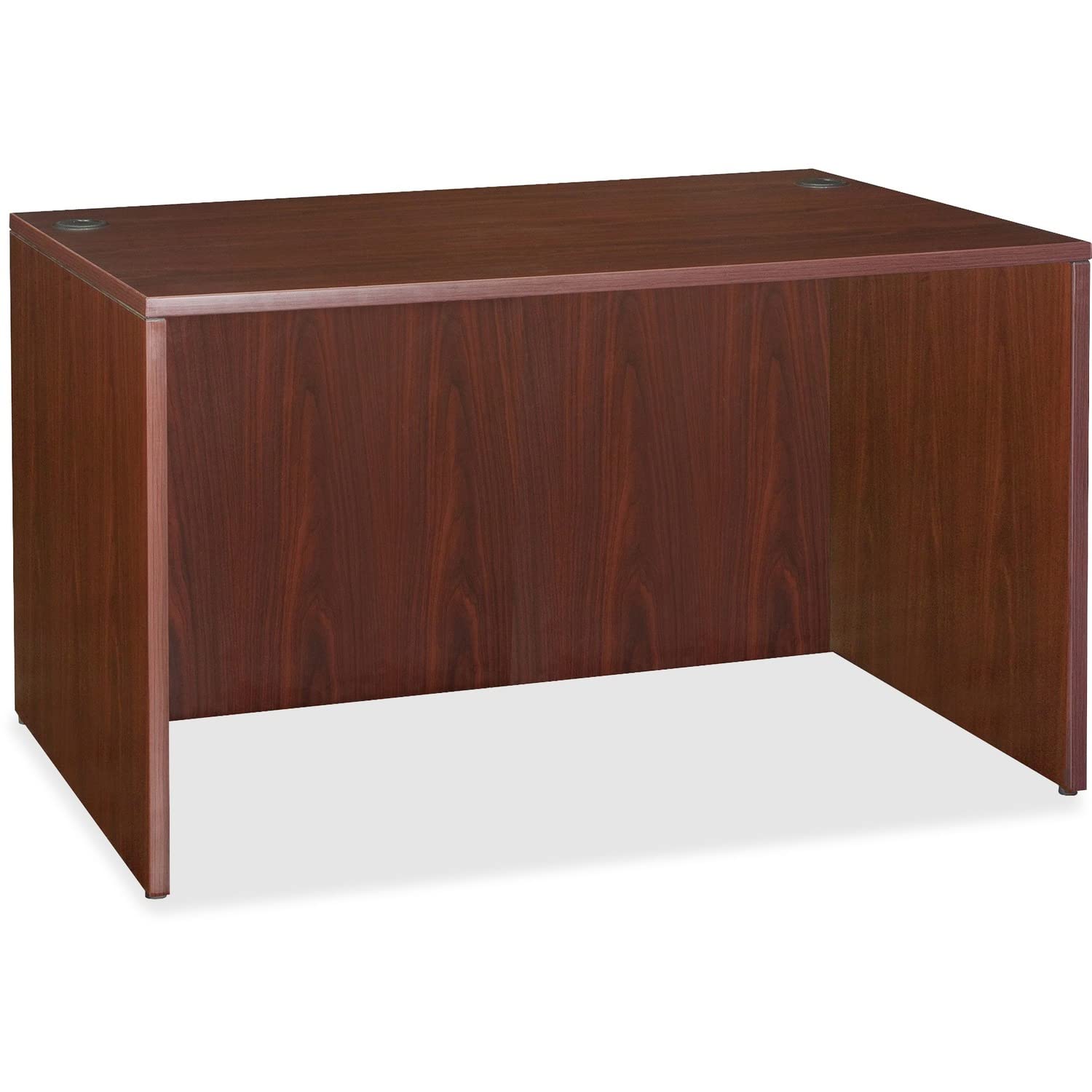 Lorell LLR69375 69000 Series Mahogany Wood Office Desk - Classic Executive Workstation for Home & Business Use