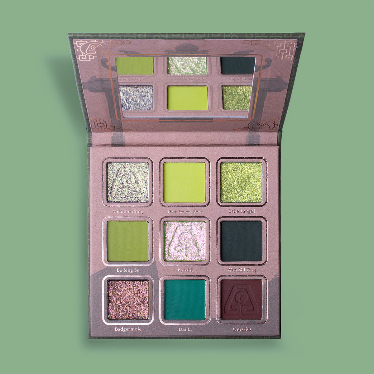 Avatar the Last Airbender Inspired Earth Tone Eyeshadow Palette - 12 Highly Pigmented Mineral Makeup Shades for Natural & Smoky Eye Looks - Perfect for Cosplay, Halloween & Everyday Wear