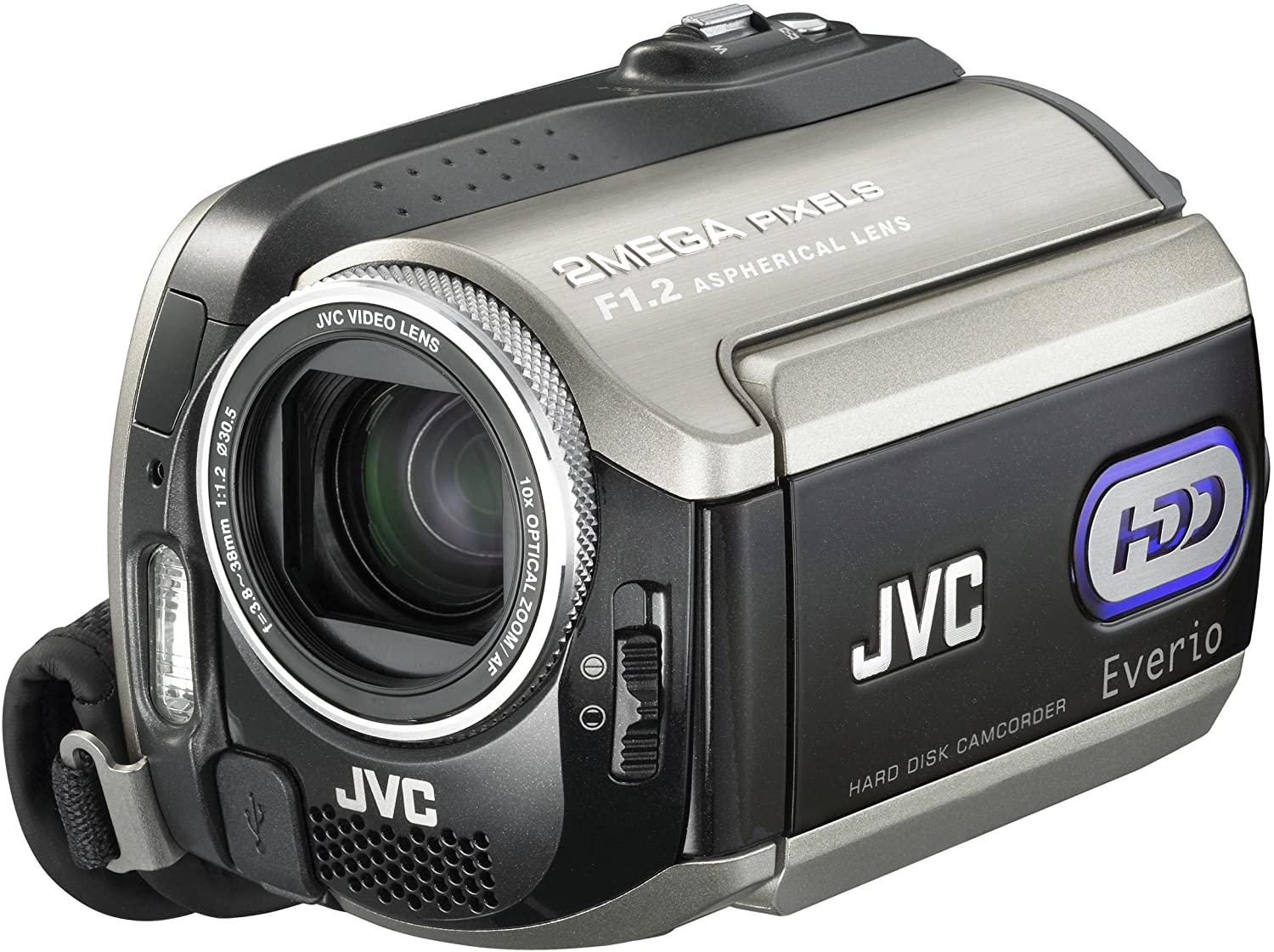 JVC Everio GZ-MG255 Full HD Camcorder with 40x Optical Zoom - Silver | Perfect for Travel Vlogging, Family Events & YouTube Content Creation