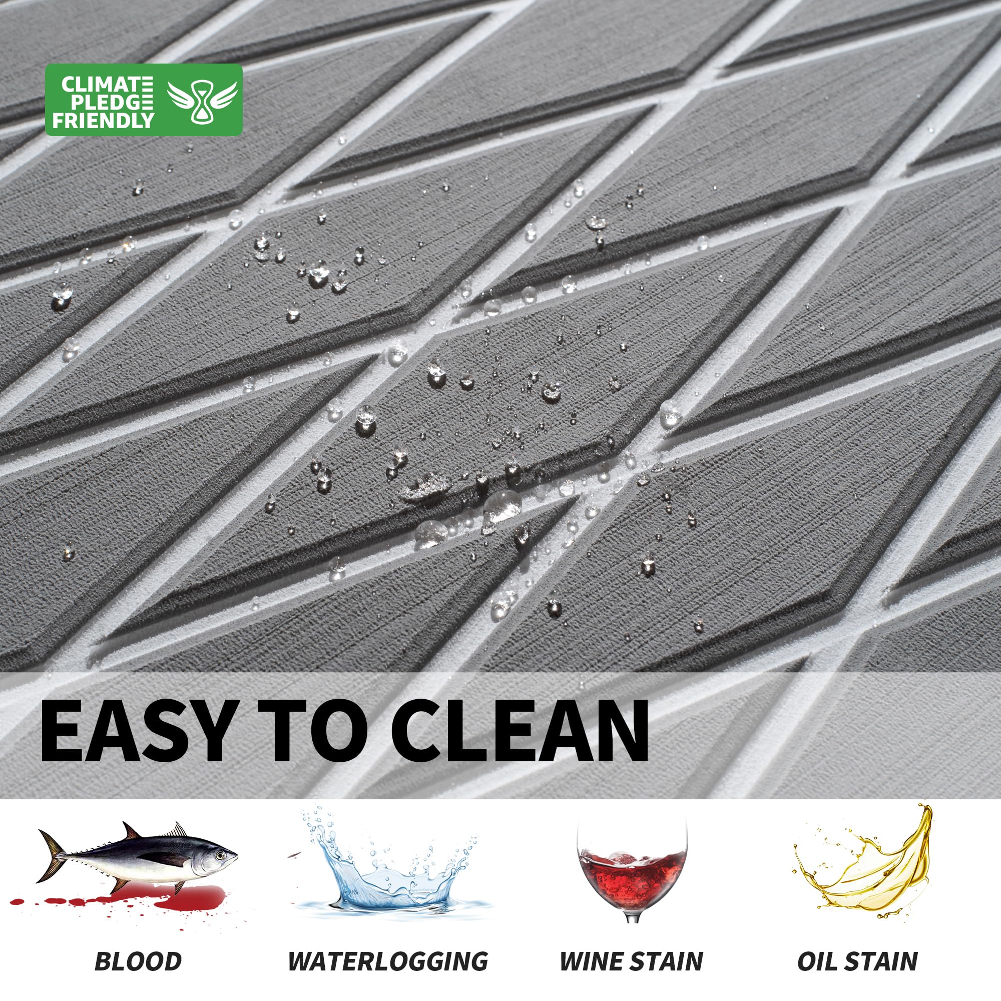 Premium EVA Foam Boat Flooring - Waterproof Self-Adhesive Marine Decking Mat for Motorboats, Yachts, Kayaks & RVs - Non-Slip Boat Floor Covering for Comfort & Safety on Deck, Fishing, or Water Sports
