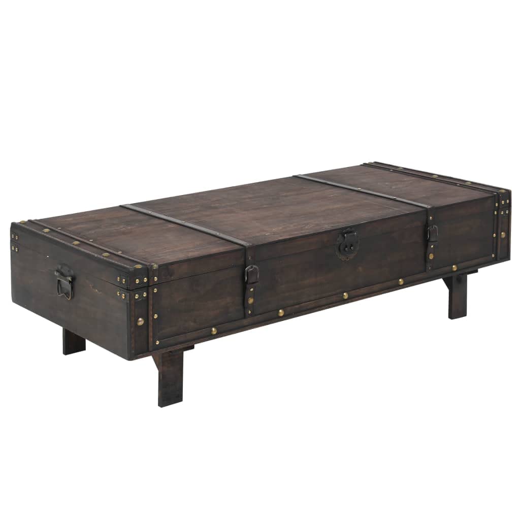 Vintage Solid Wood Coffee Table - 47.2