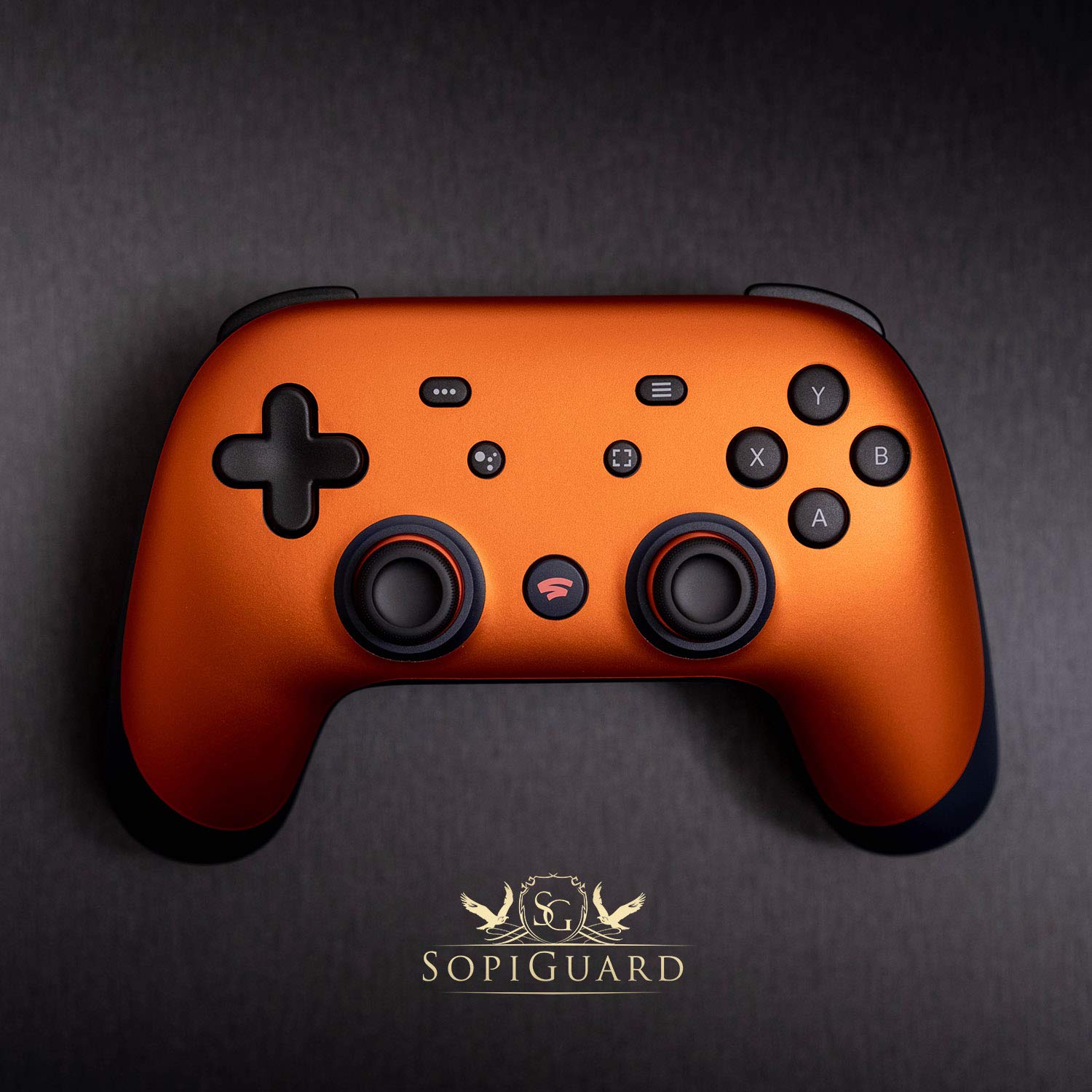 SopiGuard Vinyl Skin Wrap for Google Stadia Controller - Carbon Red Design | Protective Cover for Gaming | Perfect for Home Entertainment & Competitive Gaming Sessions