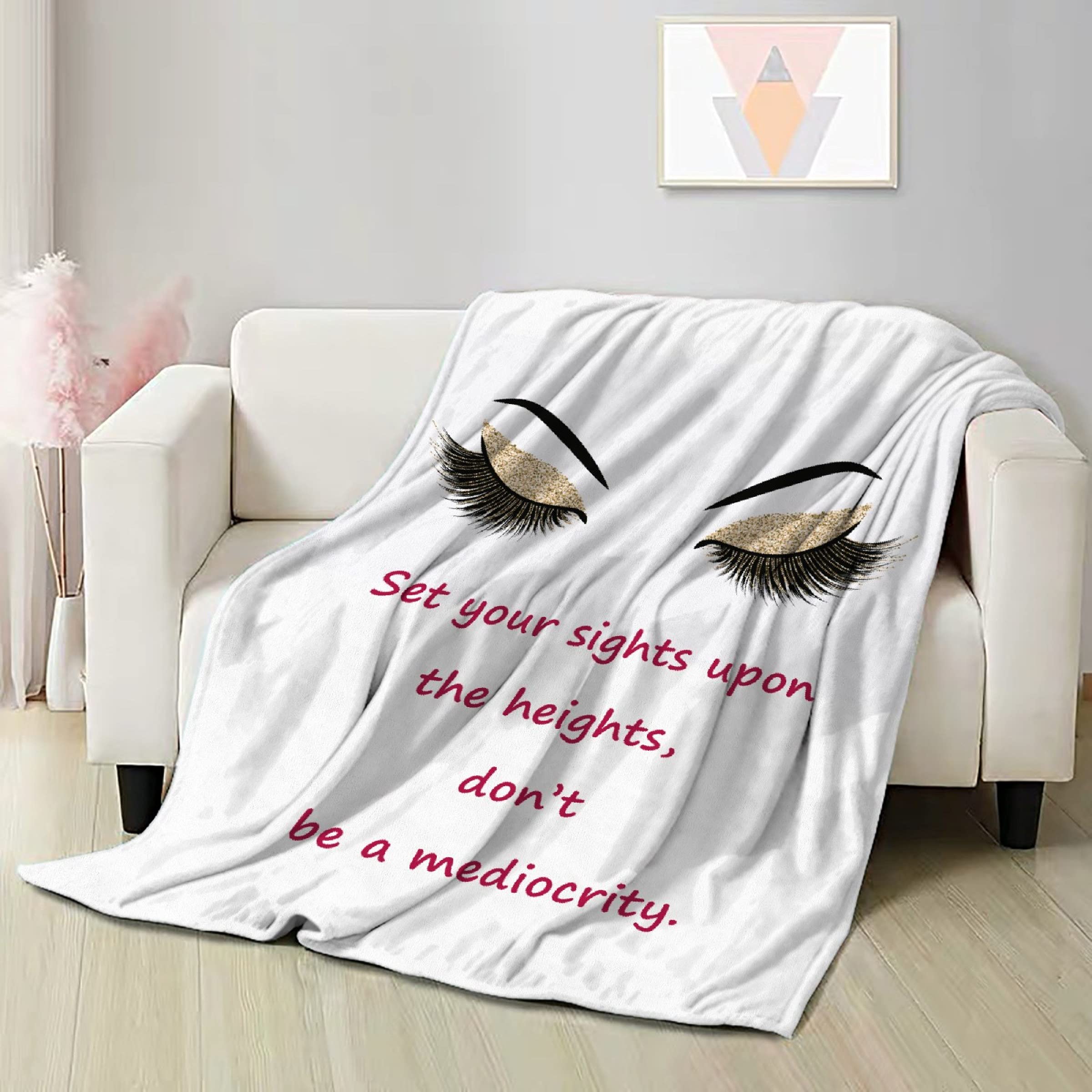 Premium No-Shed Fleece Throw Blanket - Ultra Soft, Warm & Lightweight 80