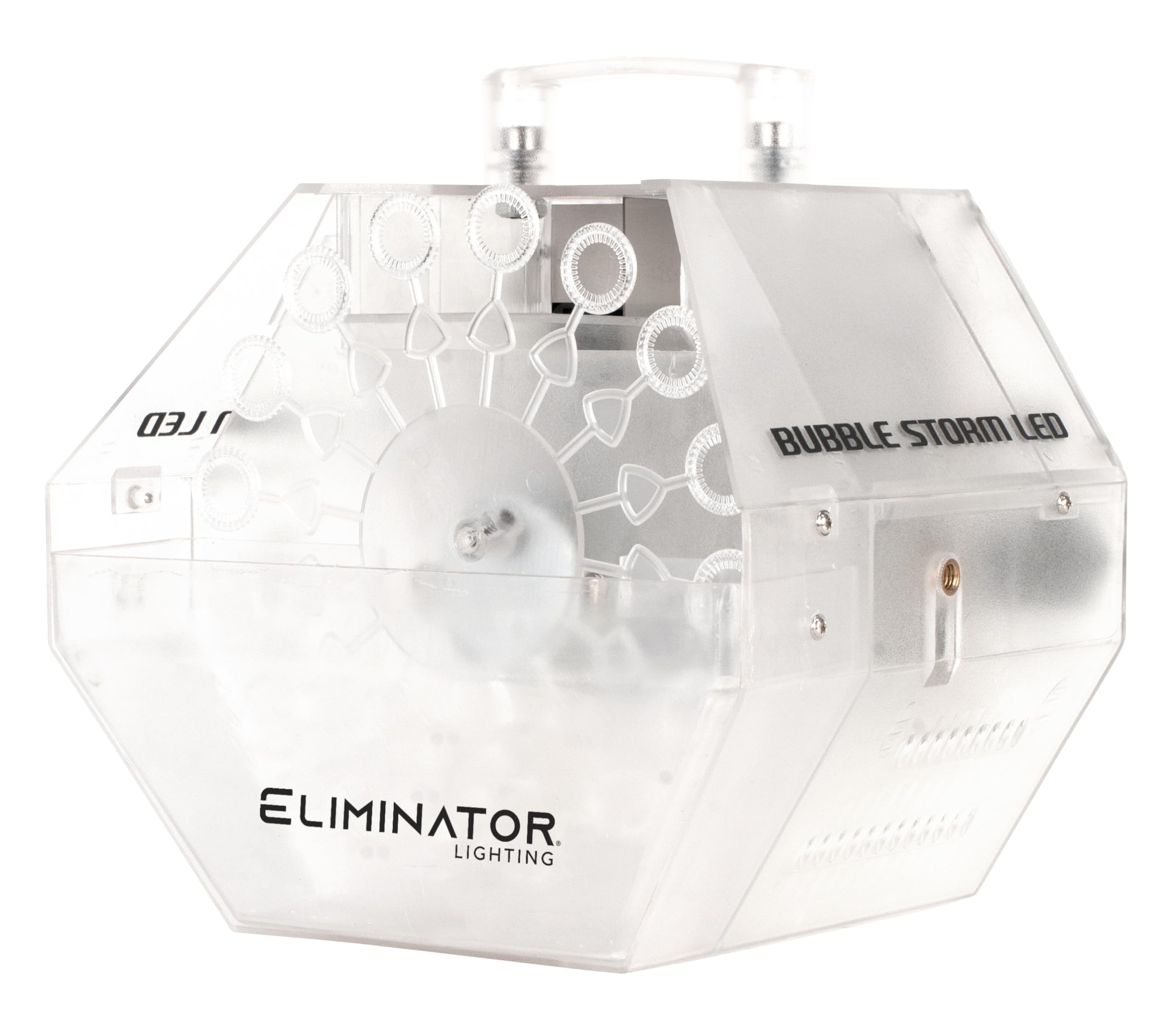 Eliminator Lighting Bubble Machine (Bubblestorm LED) - High-Output Party Bubble Blower for DJ Events, Weddings & Outdoor Gatherings