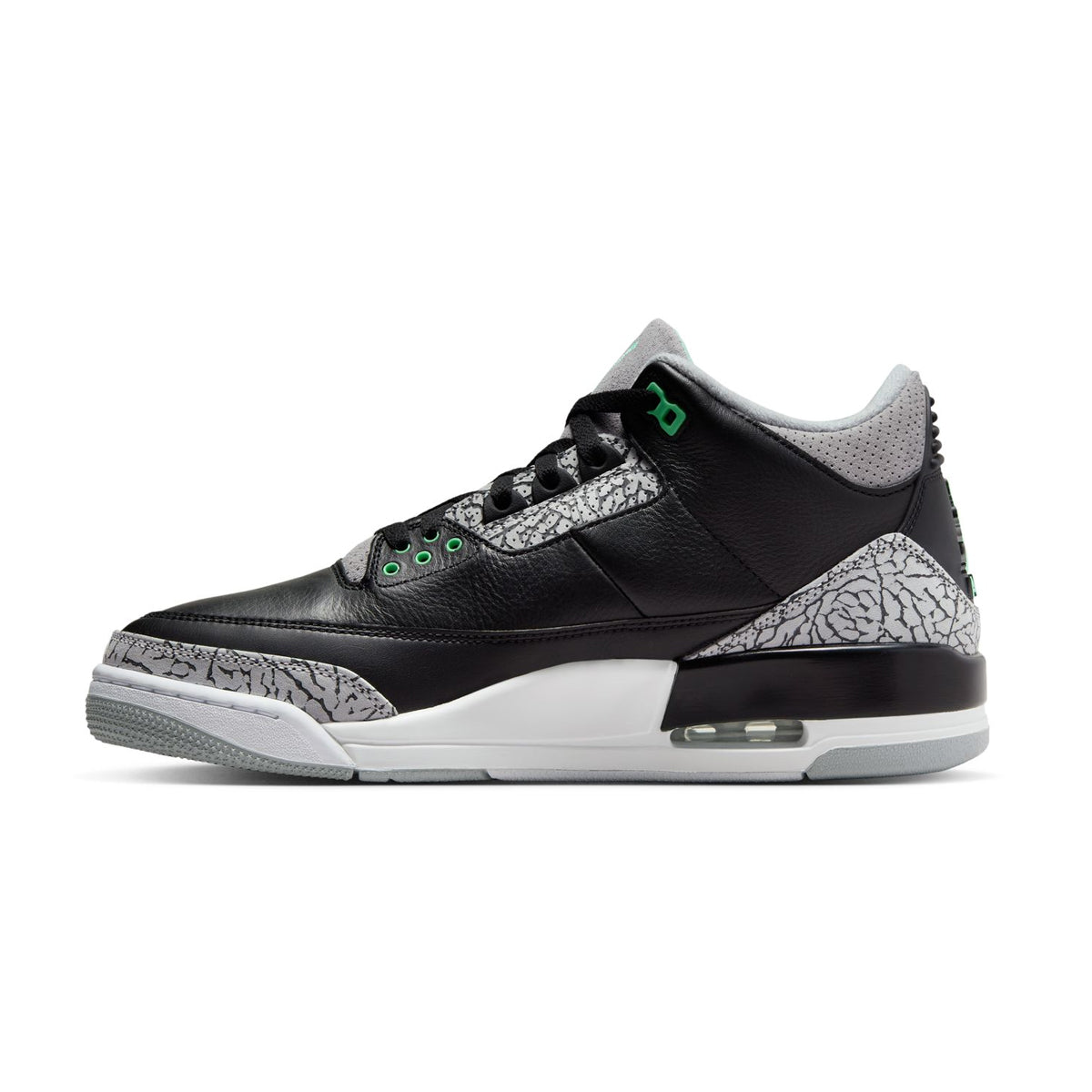 Air Jordan 3 Retro 'Green Glow' Men's Basketball Shoes - Stylish Sneakers for Casual Wear & Street Fashion | Perfect for Sports, Gym & Everyday Outfits