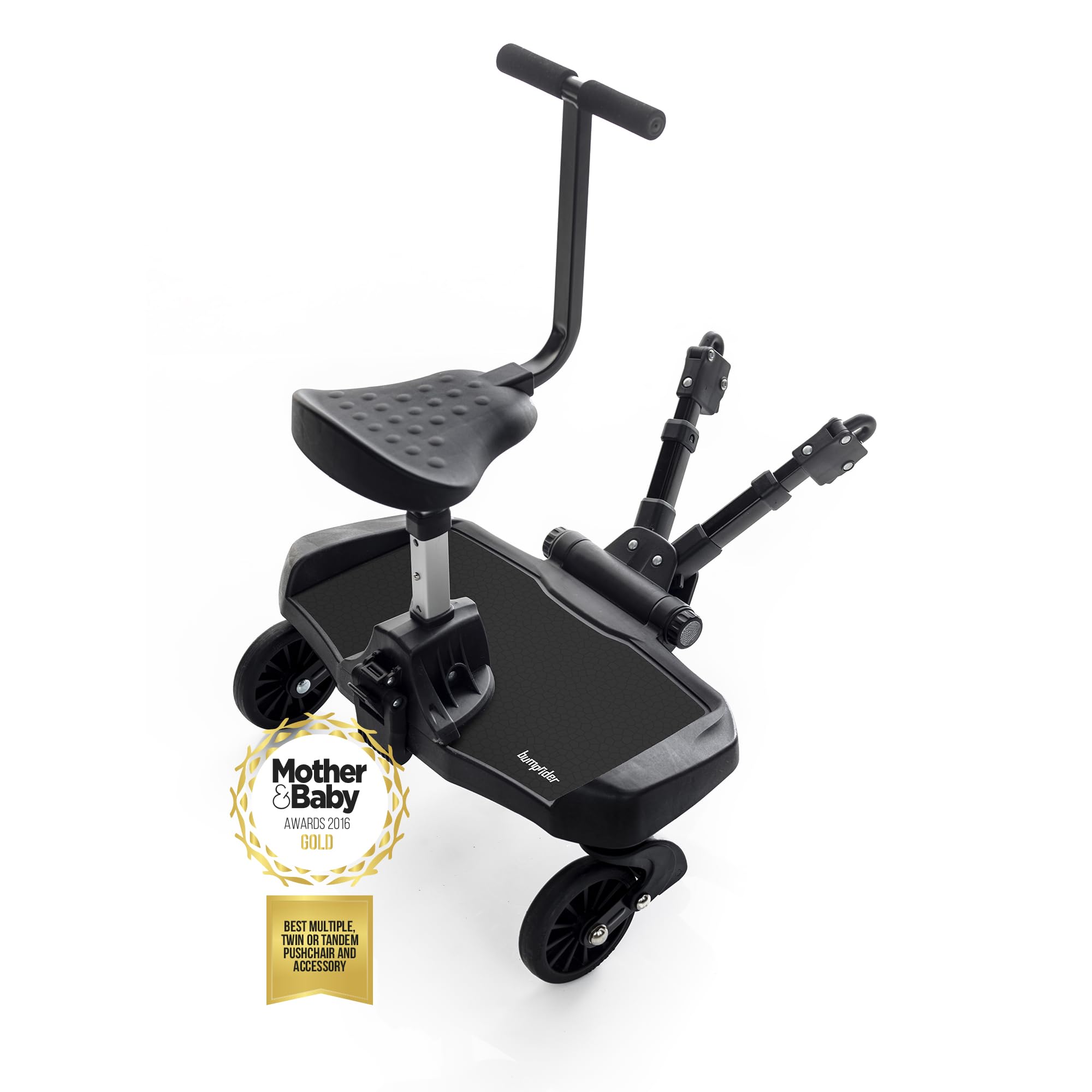 Premium Black Sit Stroller Board for Kids - Universal Attachment for Most Strollers - Perfect for Toddlers on the Go, Shopping Trips & Family Outings