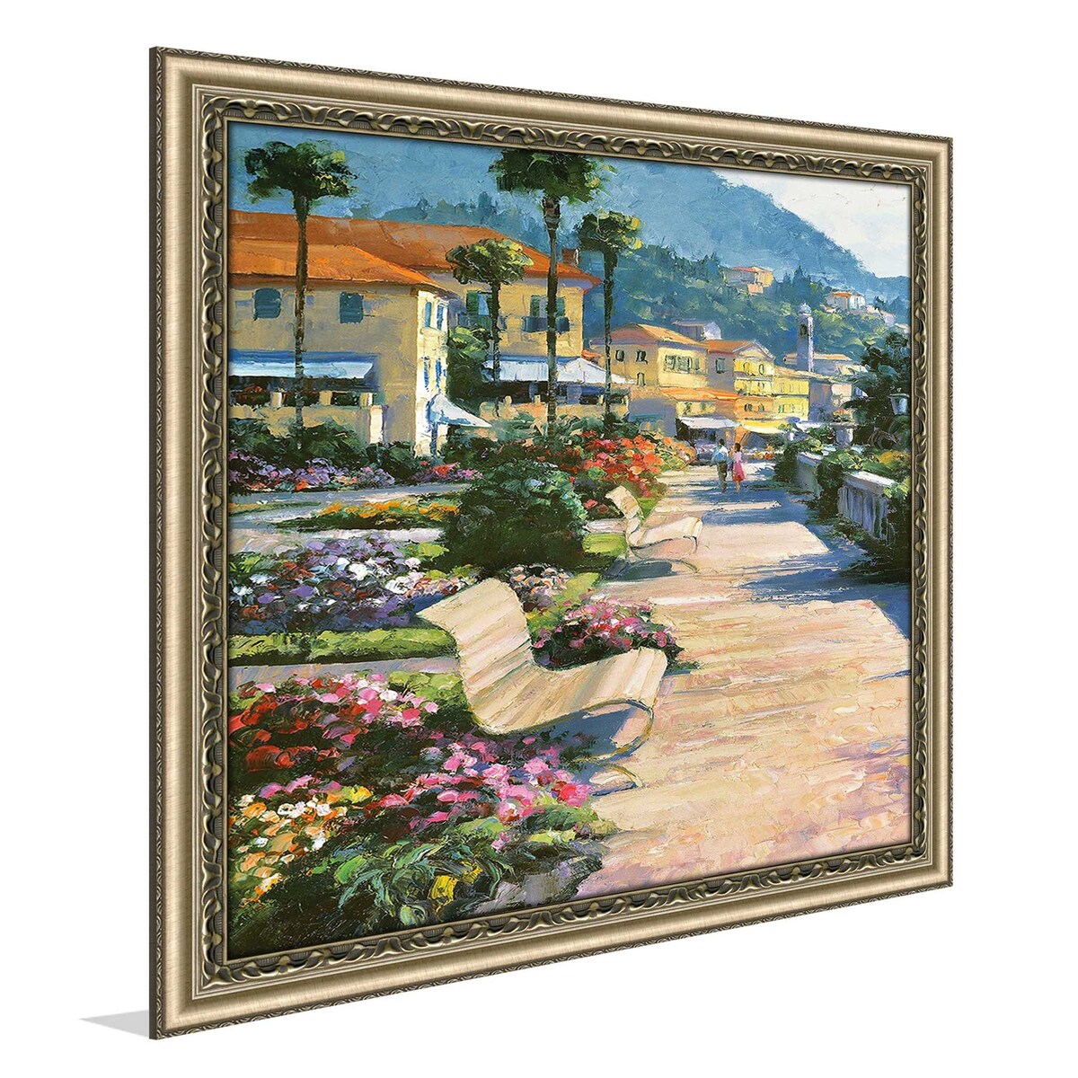 Bellagio Promenade by Howard Behrens - Premium Acrylic Wall Art Print - Perfect for Living Room, Bedroom & Office Decor