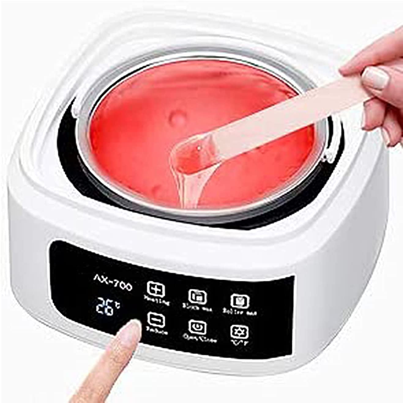 LED Wax Warmer for Hair Removal - Full Body Waxing Kit for Women & Men, Legs, Face, Eyebrows & Bikini Line | Home Waxing with Digital Display | Perfect for DIY Salon & Spa Treatments