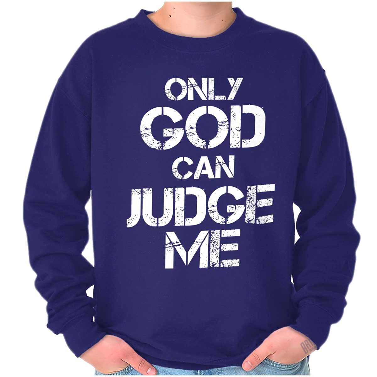 Only God Can Judge Me Christian Sweatshirt for Men & Women - Religious Inspirational Hoodie for Church, Bible Study & Daily Wear