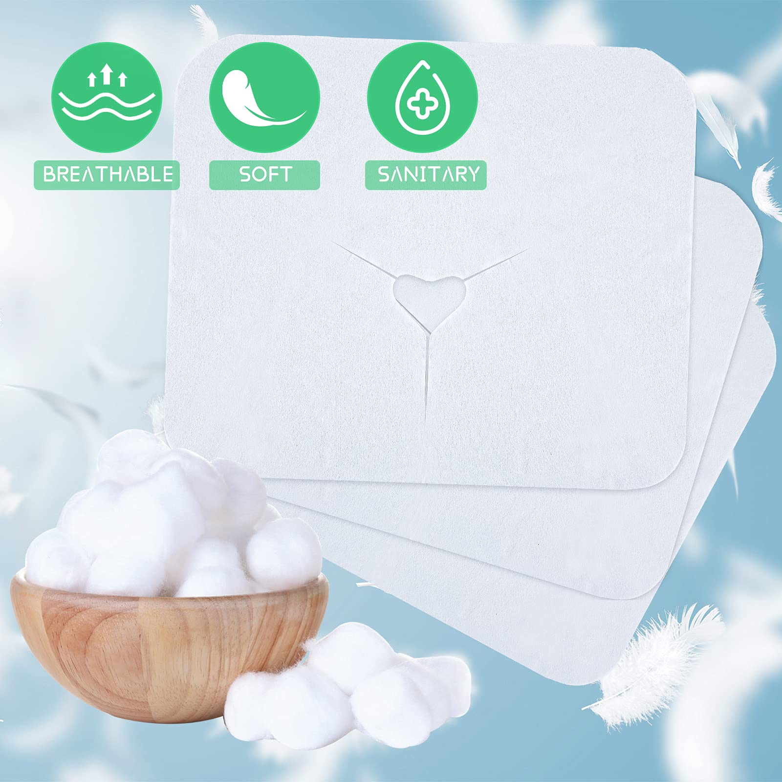 100-Pack Disposable Face Cradle Covers 12