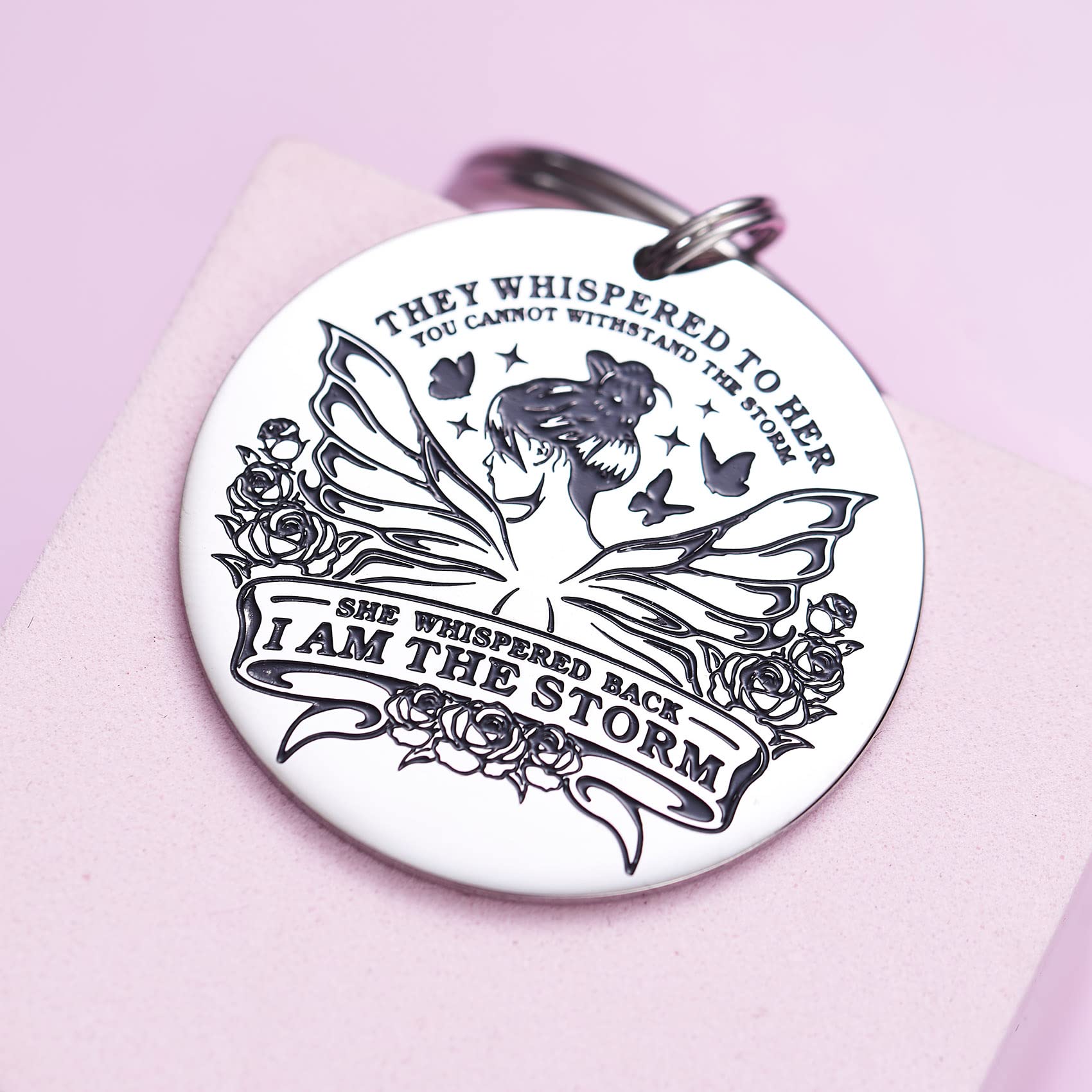 Melix Home Inspirational Butterfly Keychain - Thoughtful Spiritual Gift for Women, Best Friends, Her - Perfect for Birthday, Anniversary, Graduation & Daily Encouragement