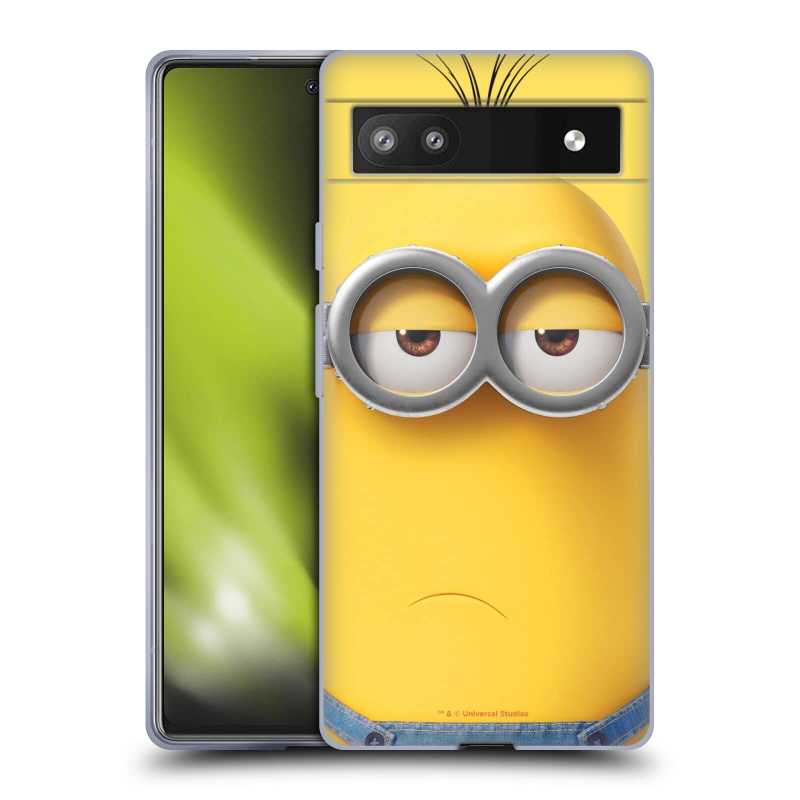 Despicable Me Kevin Case for Google Pixel 6a - Soft Gel Full Face Cover for Minions Fans