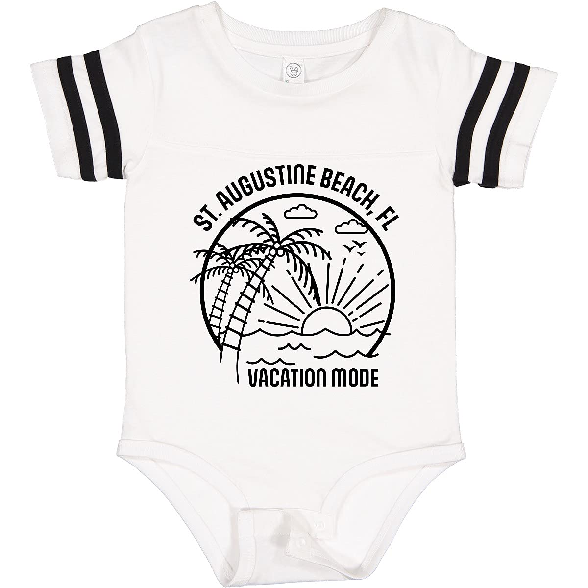 Inktastic Summer Vacation Mode St. Augustine Beach Florida Baby Bodysuit - Cute Florida Beach Outfit for Infants & Toddlers - Perfect for Family Vacations, Beach Trips & Photo Shoots