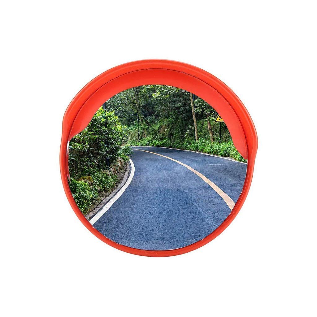 Wide Angle Convex Safety Mirror - 120cm Durable PC Lens for Parking Lots, Warehouses & Supermarkets - Outdoor Traffic & Blind Spot Visibility