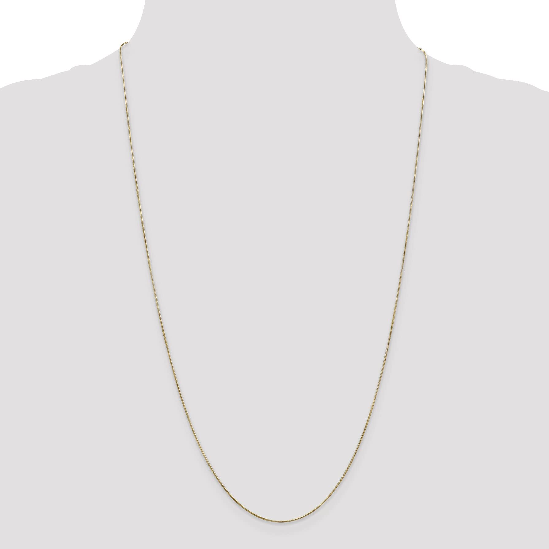 FindingKing 14K Gold .8mm Round Snake Chain Necklace 16 Inch - Elegant Dainty Jewelry for Women, Perfect Gift for Birthday, Anniversary & Valentine's Day
