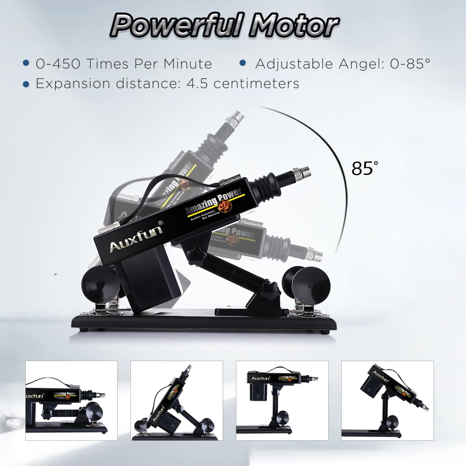 AUXFUN Automatic Thrusting Sex Machine with Bluetooth App Control - 6 Attachments for Women, Remote Control Adult Toy for Couples & Solo Play - Perfect for Bedroom Fun & BDSM Exploration