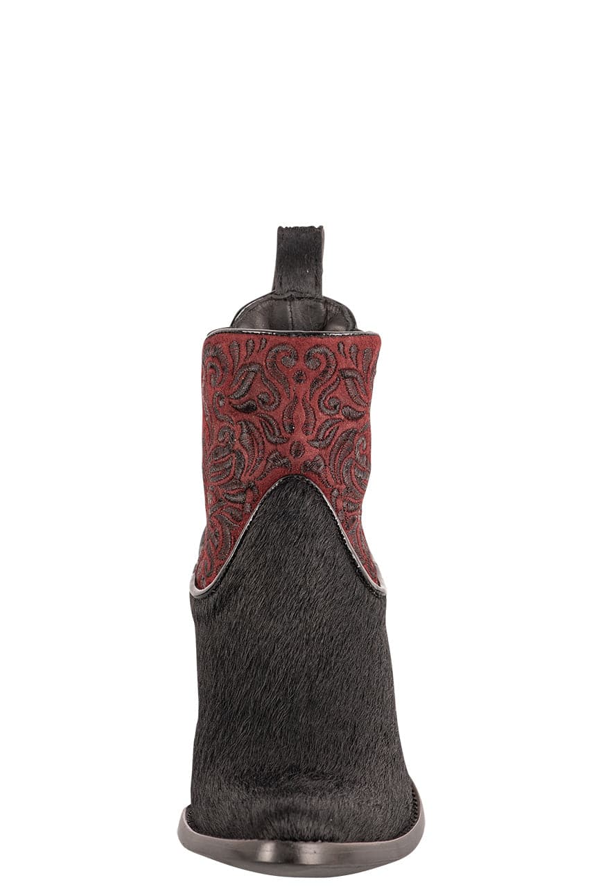 Old Gringo Women's Zurich Cowgirl Boots - Genuine Cowhide Leather Western Boots in Burgundy & Black | Perfect for Country Dancing, Rodeos & Casual Wear