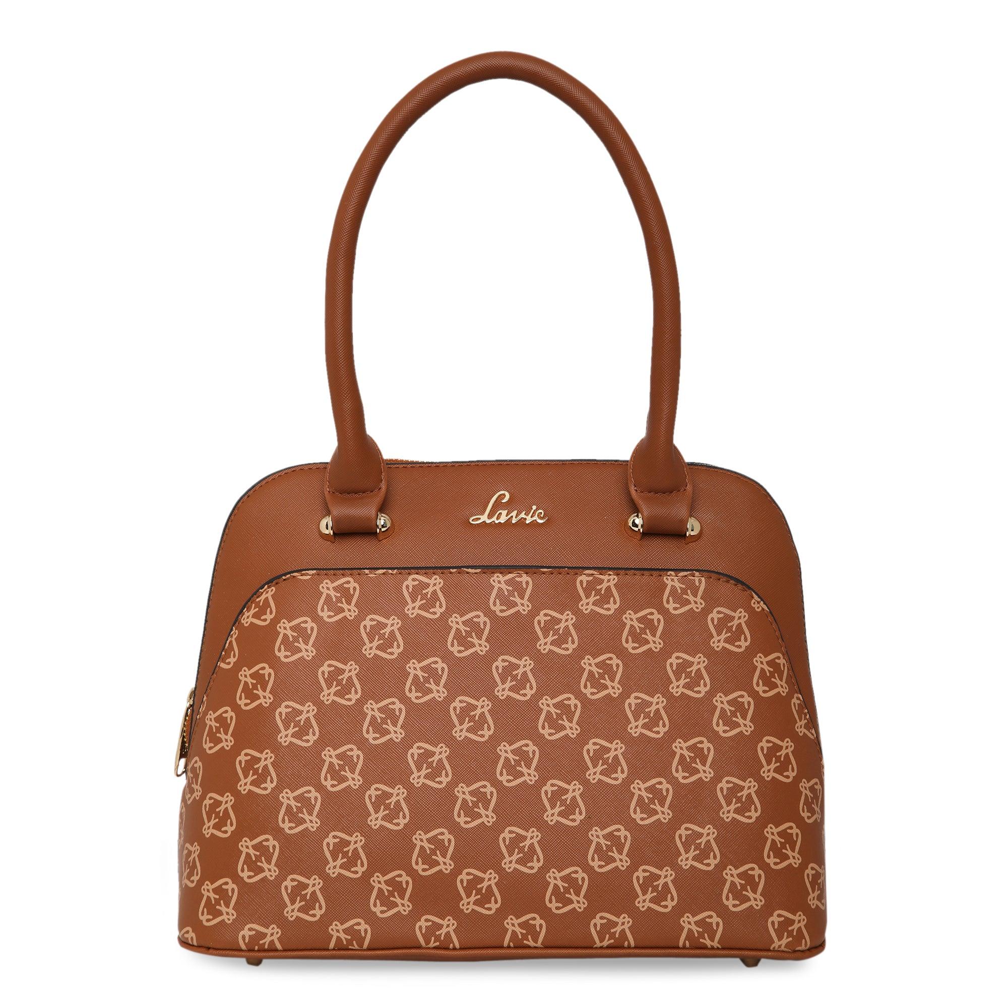 Lavie Women's Mono Valle Dome Medium Satchel Handbag - Stylish Leather Tote for Work, Travel & Everyday Use