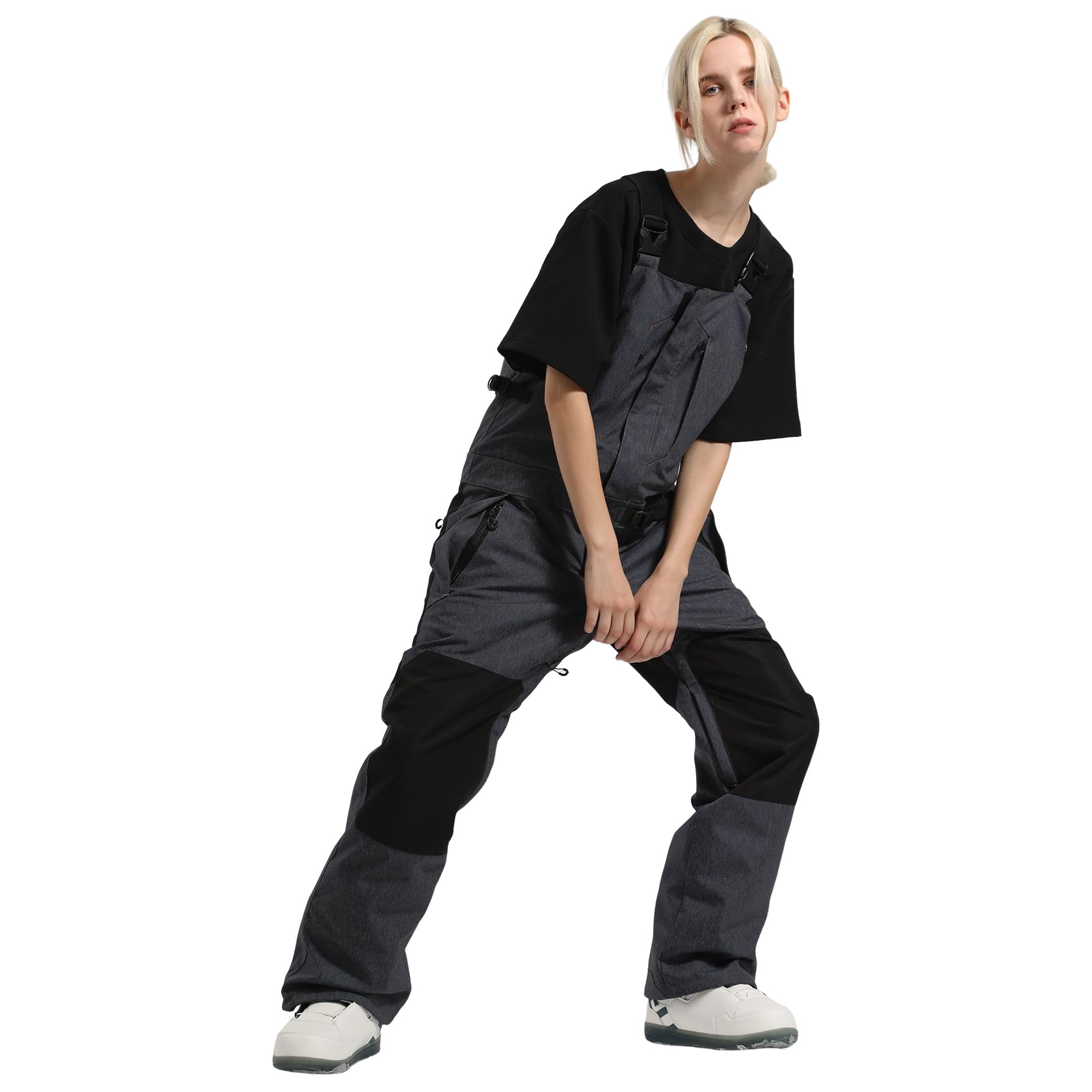 GSOU SNOW Men's & Women's Waterproof Insulated Snowboard Bibs - Ski Overalls & Snow Pants for Winter Sports | Warm & Durable for Snowboarding, Skiing & Outdoor Activities
