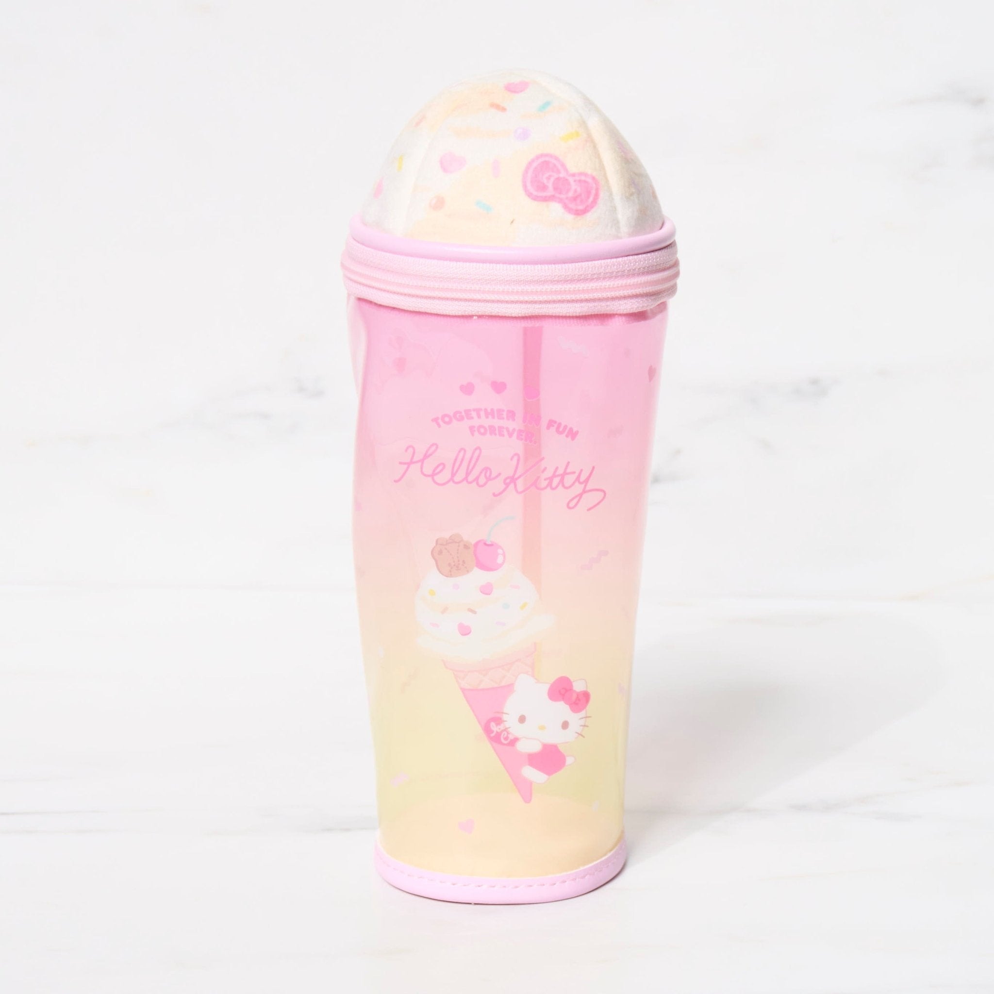 Sanrio Ice Cream Pen Case - Cute Kawaii Pencil Pouch for School, Office & Travel - Perfect for Organizing Pens, Pencils & Stationery