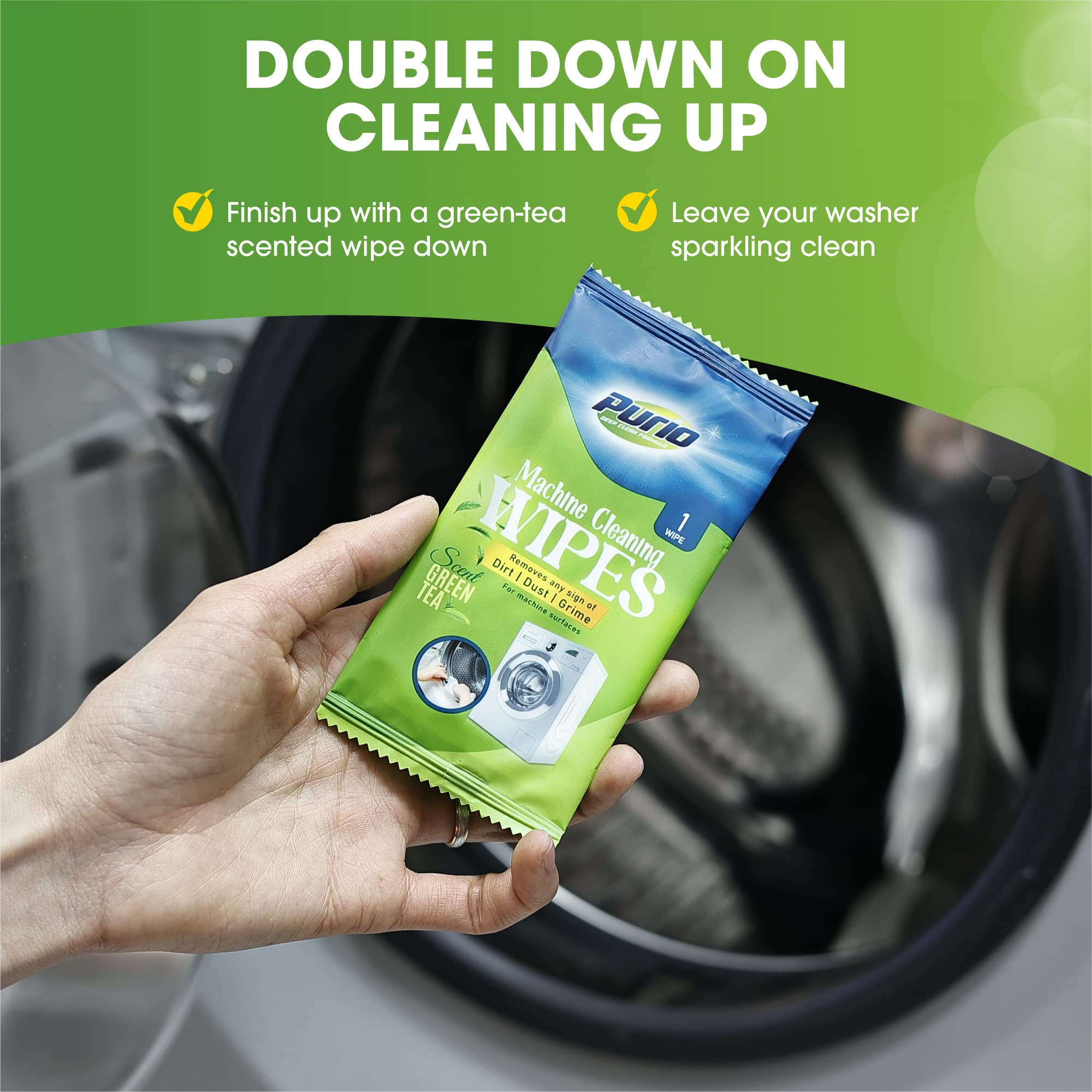 24-Count Washing Machine Cleaner Tablets - Deep Cleaning Formula for Top Load & Front Load Washers (Standard & HE) | Eliminates Odors, Mold & Residue for Fresh Laundry