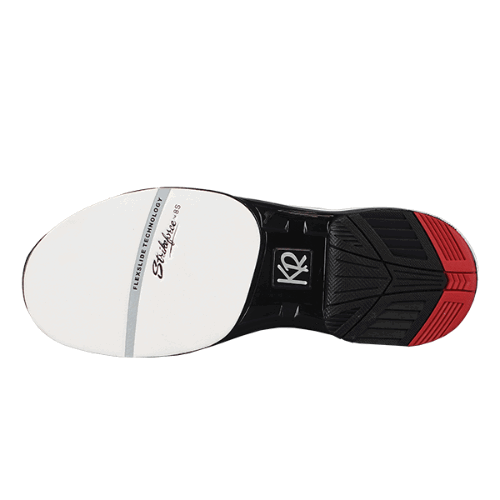 KR Strikeforce TPC Gladiator Men's Right Hand Bowling Shoes - Black/Red/White for Professional Performance | Perfect for League Play & Tournament Bowling
